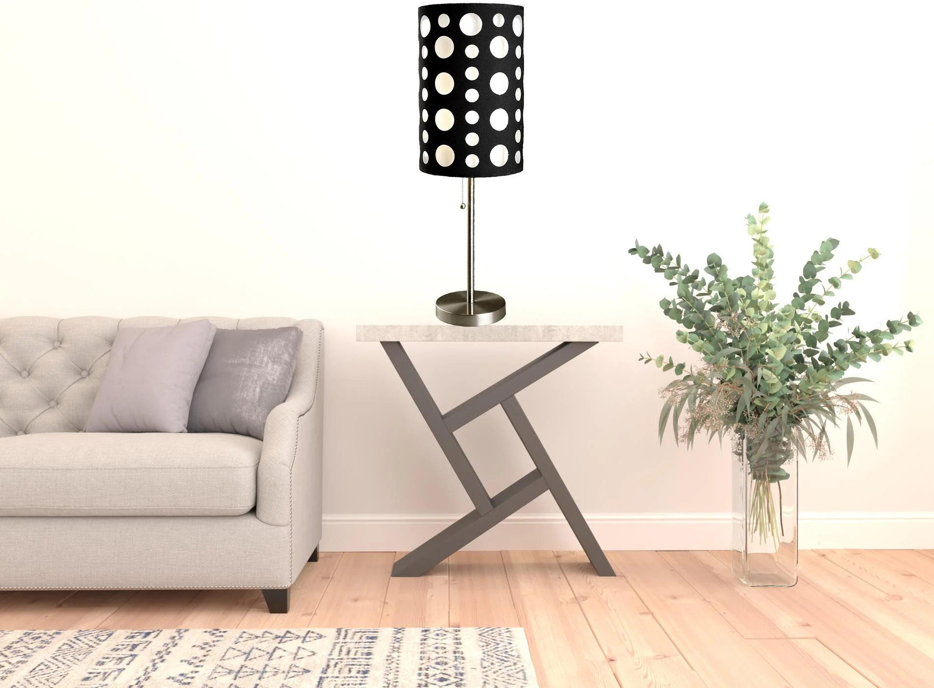 33" Silver Metal Mod Table Lamp With Black And Green Drum Shade By Homeroots - Image 17