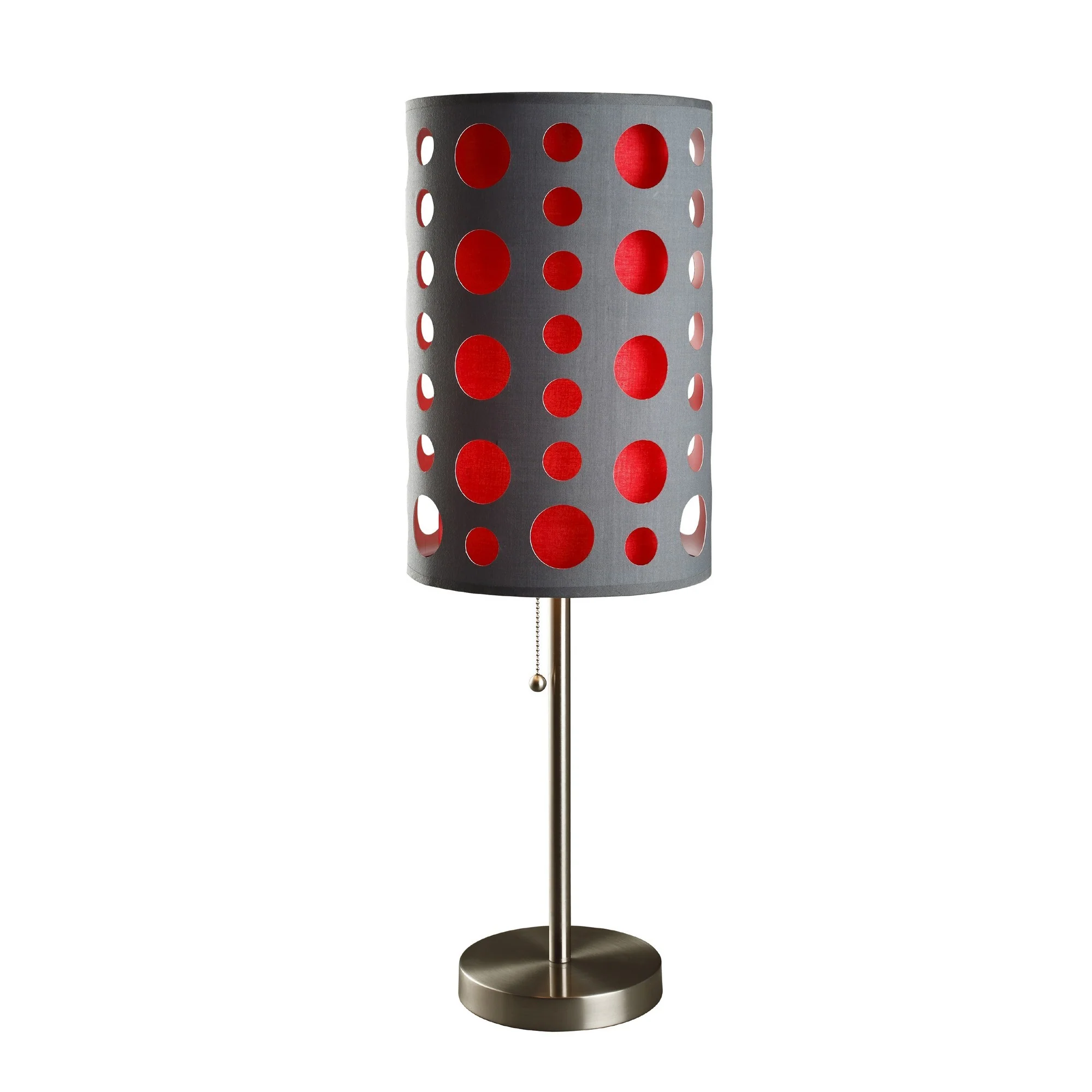 33" Silver Metal Mod Table Lamp With Black And Green Drum Shade By Homeroots - Image 26