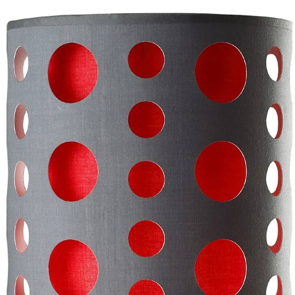 33" Silver Metal Mod Table Lamp With Black And Green Drum Shade By Homeroots - Image 27