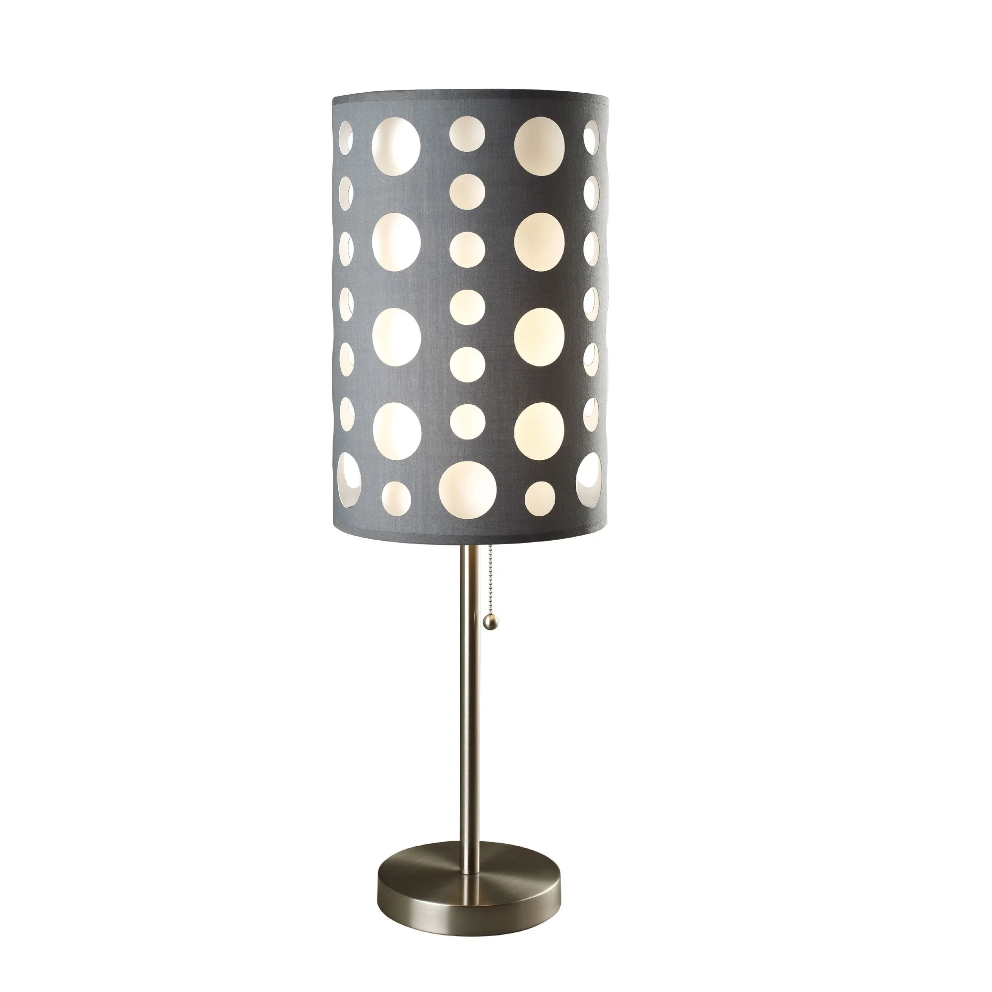 33" Silver Metal Mod Table Lamp With Black And Green Drum Shade By Homeroots - Image 31