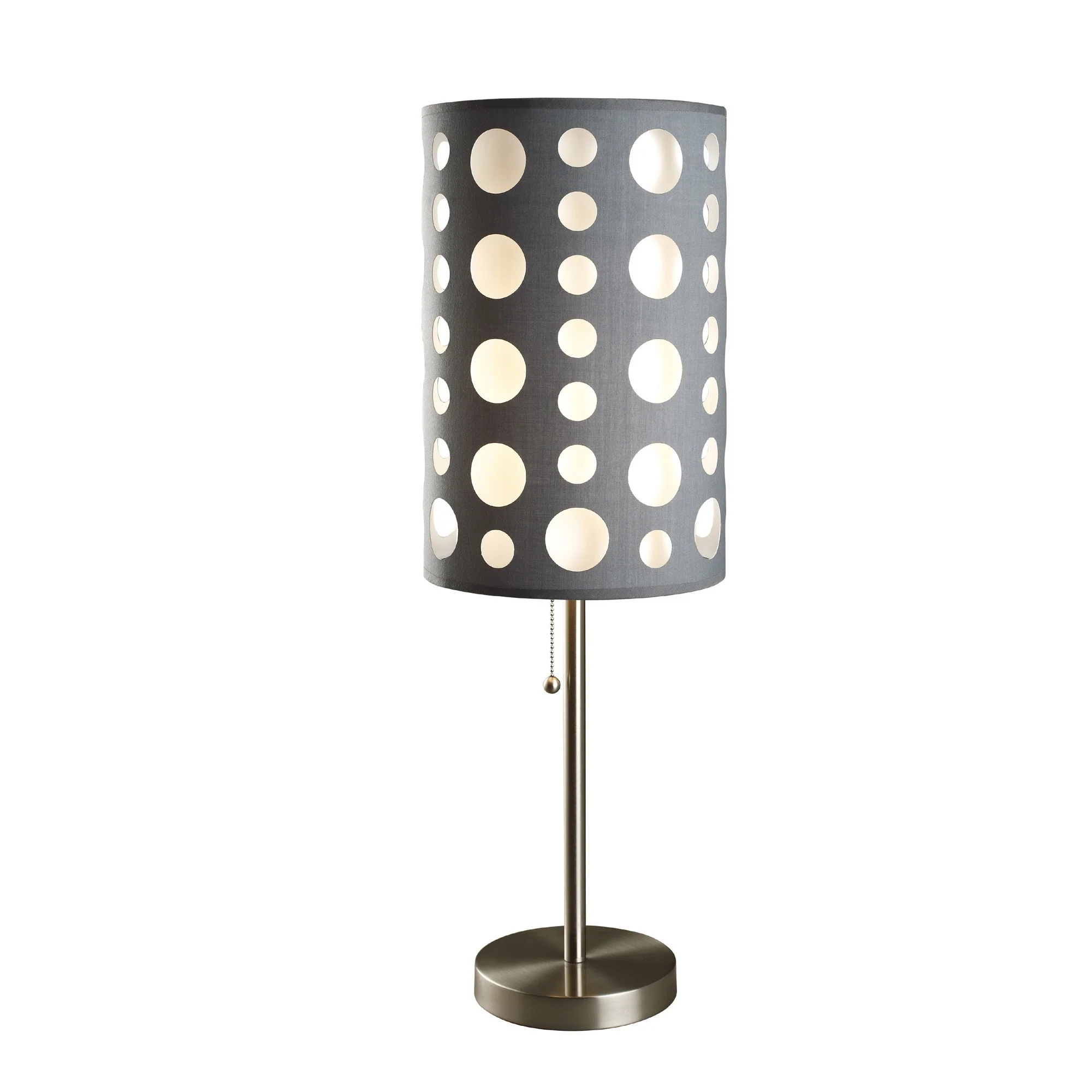 33" Silver Metal Mod Table Lamp With Black And Green Drum Shade By Homeroots - Image 32