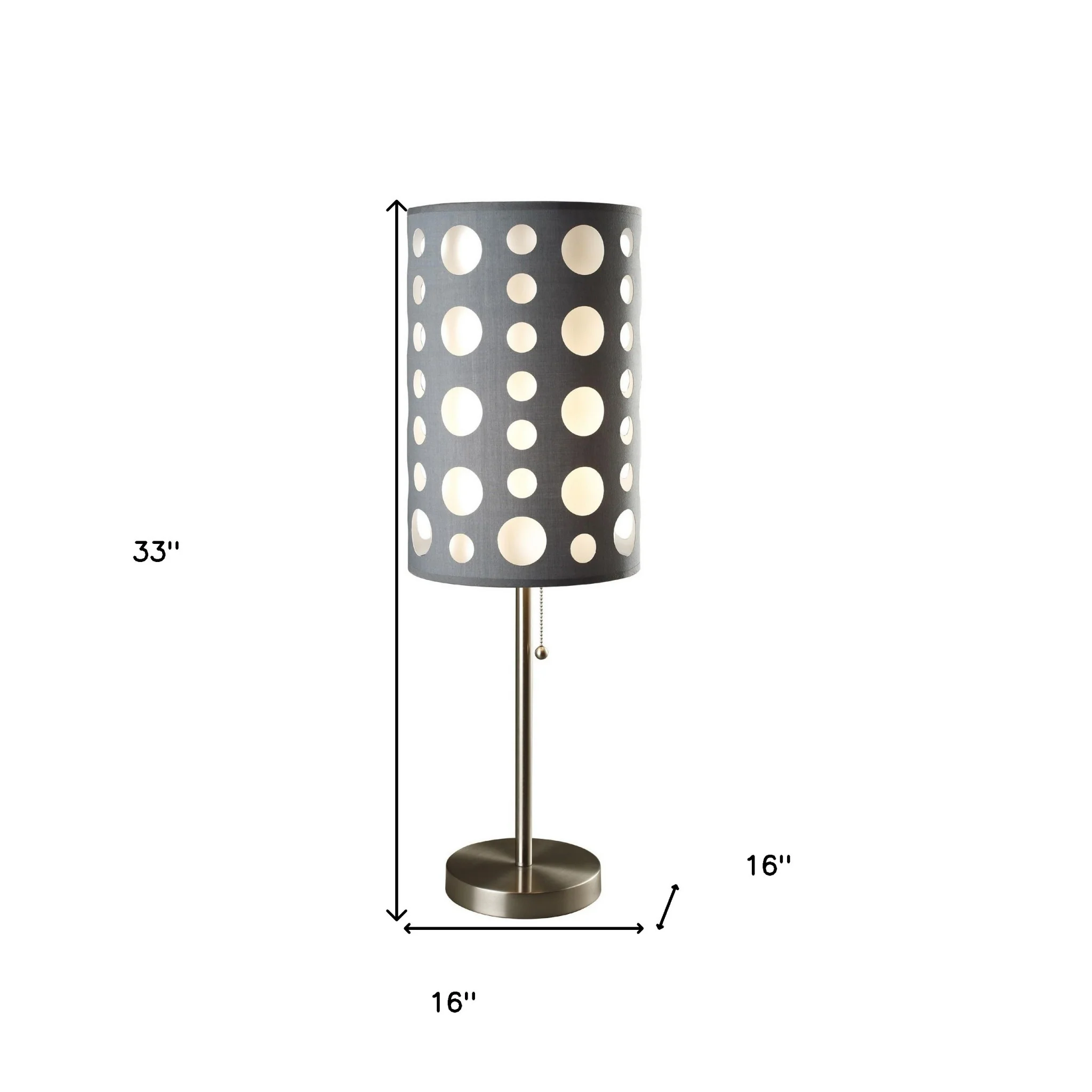 33" Silver Metal Mod Table Lamp With Black And Green Drum Shade By Homeroots - Image 36