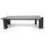 33" Walnut And Dark Grey Concrete Rectangular Coffee Table By Homeroots - Image 3
