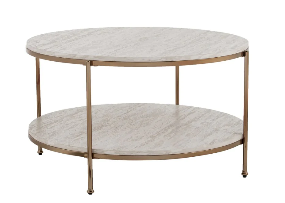 33" White Solid Manufactured Wood And Metal Square Coffee Table By Homeroots - Image 3