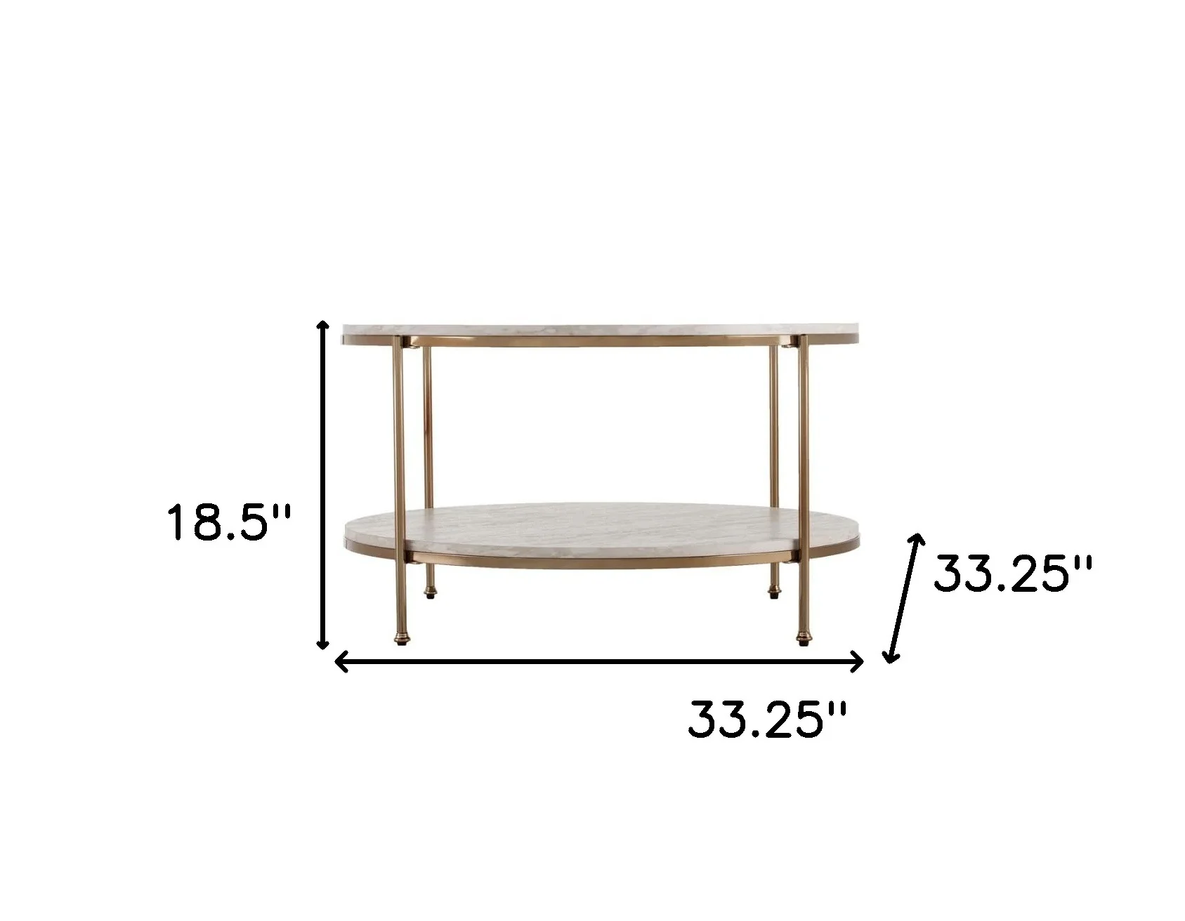 33" White Solid Manufactured Wood And Metal Square Coffee Table By Homeroots - Image 4