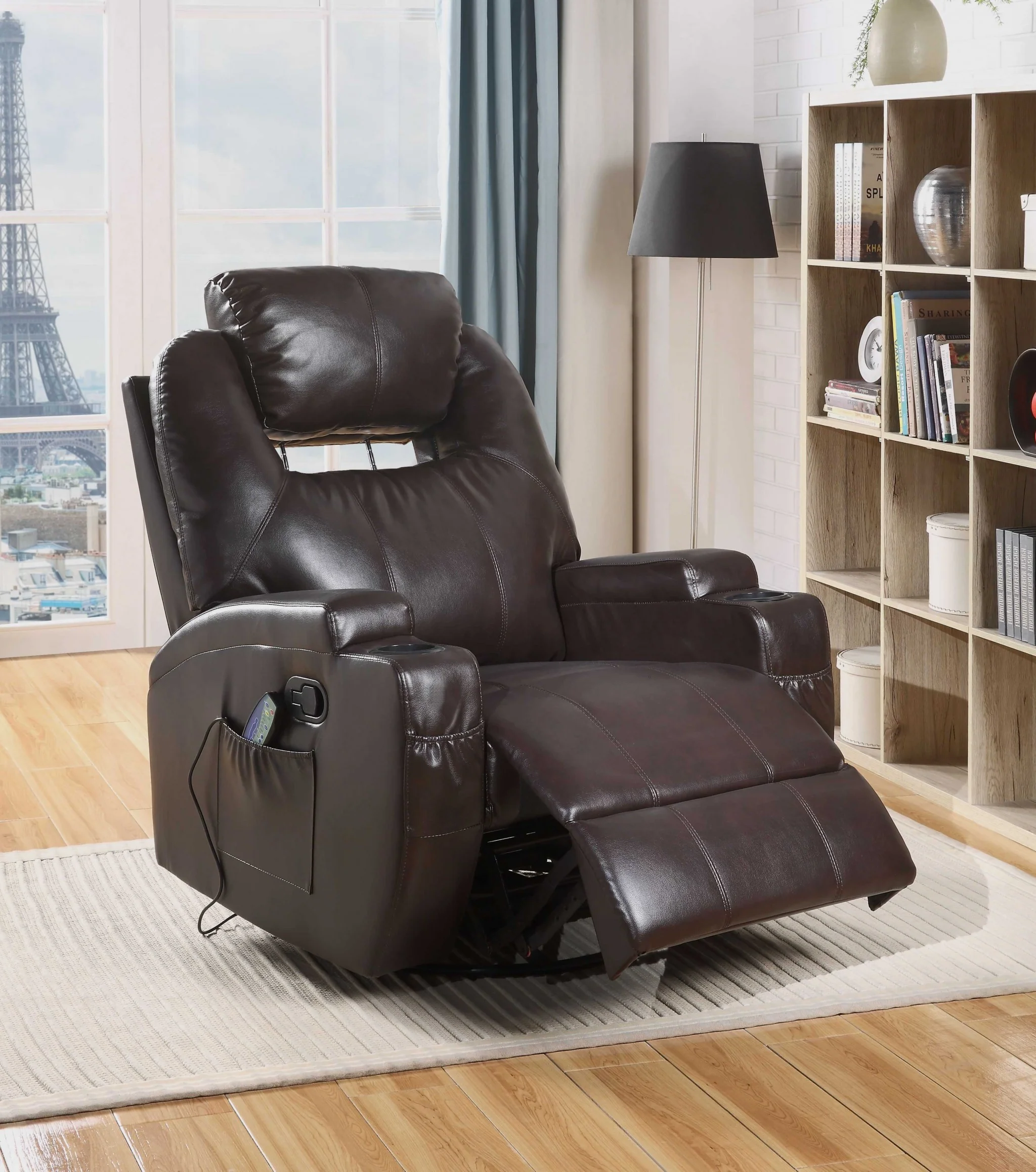 34" Brown Recliners By Homeroots - Image 2