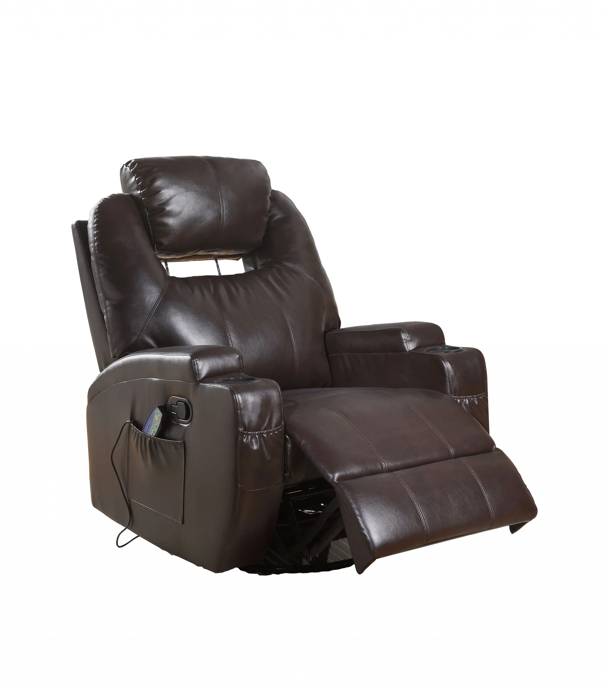 34" Brown Recliners By Homeroots - Image 3