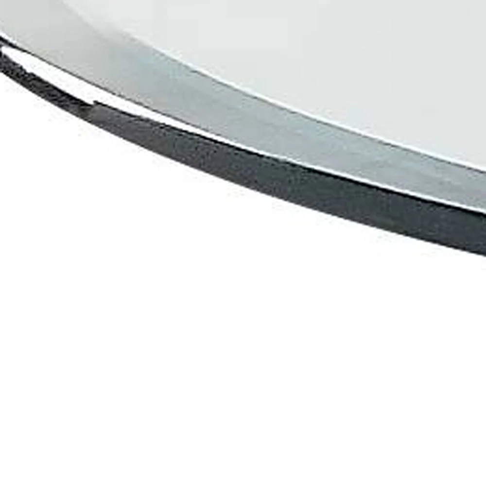 34" Clear And White Glass Round Coffee Table By Homeroots - Image 3