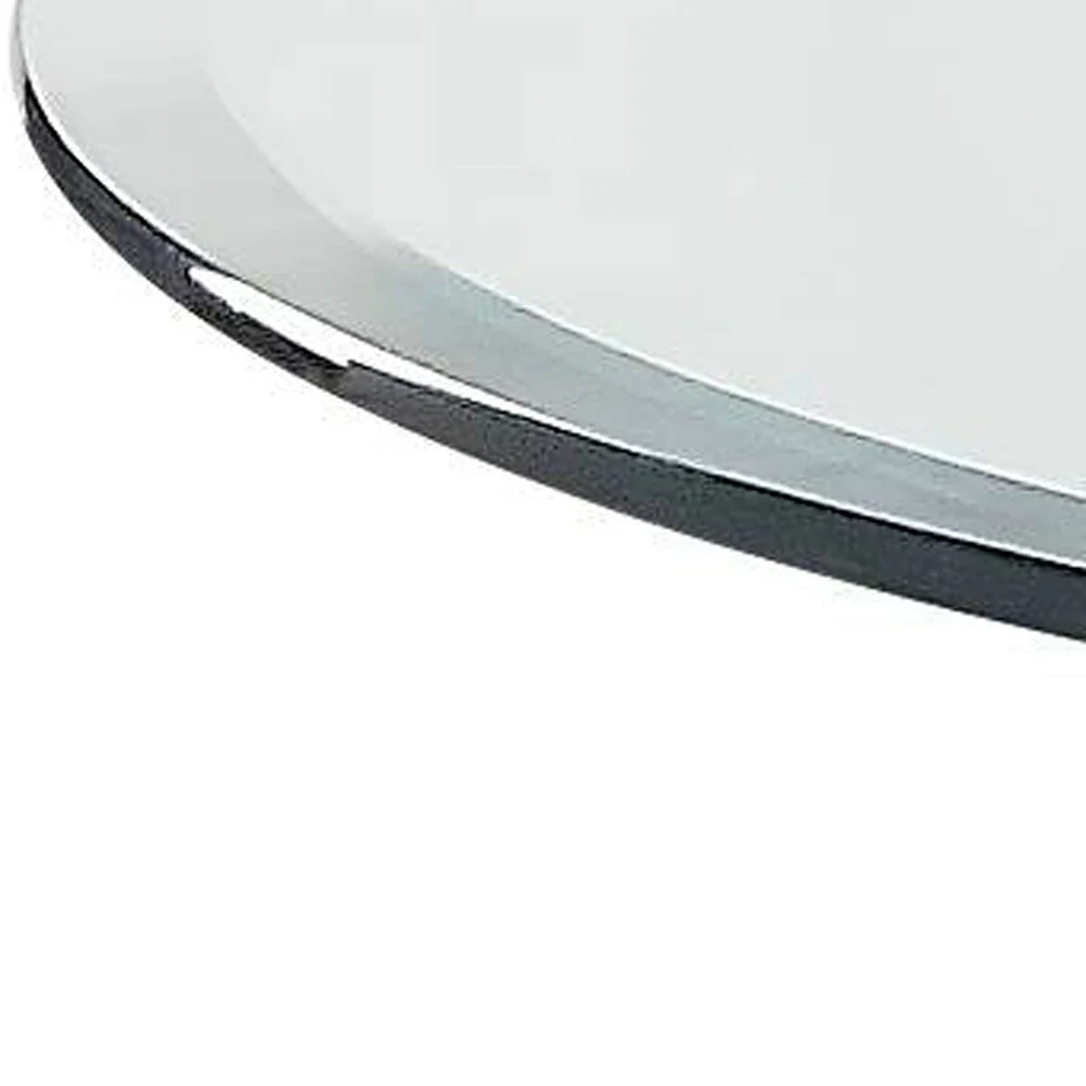 34" Clear And White Glass Round Coffee Table By Homeroots - Image 4