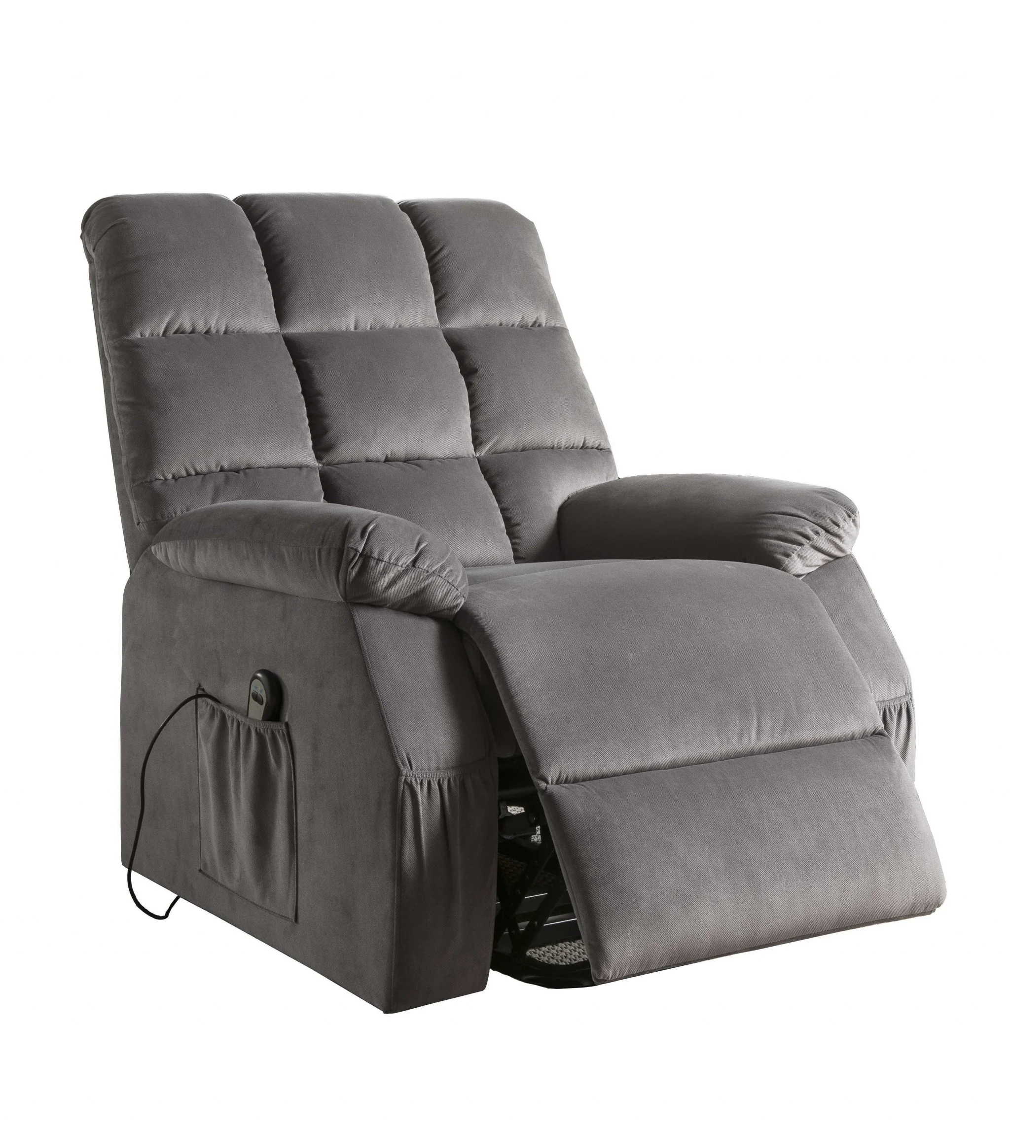 34" Gray Recliners By Homeroots - Image 2