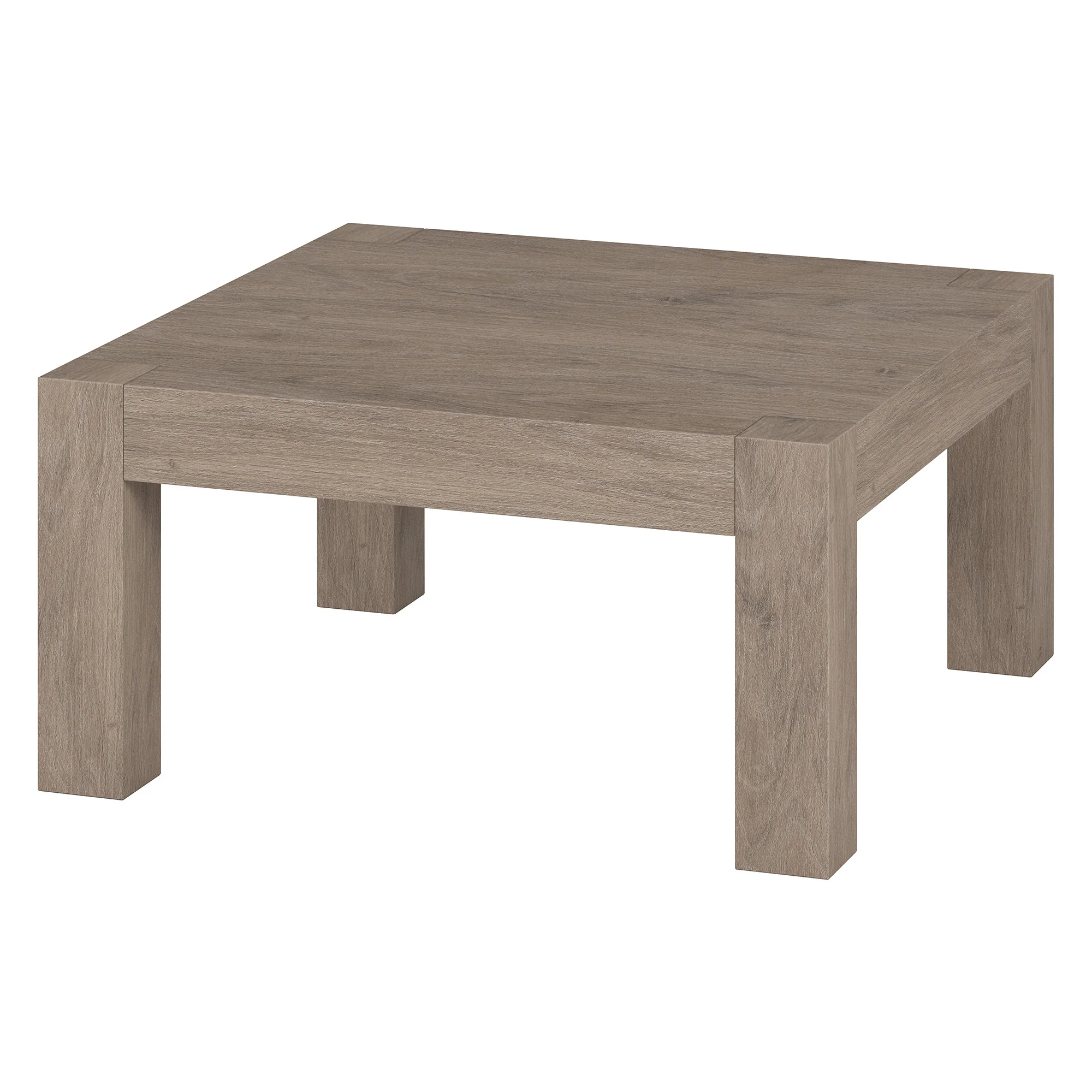 34" Gray Manufactured Wood Square Coffee Table By Homeroots - Image 3