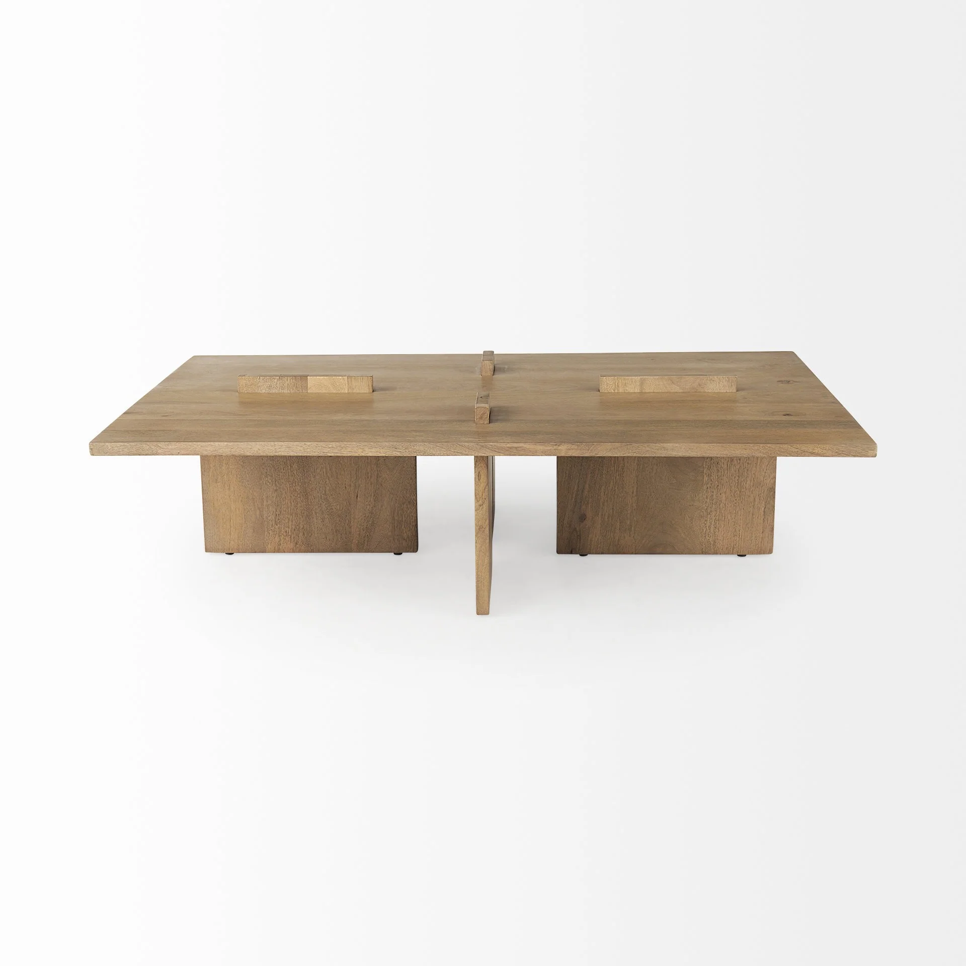 34" Natural Rectangular Coffee Table By Homeroots - Image 2