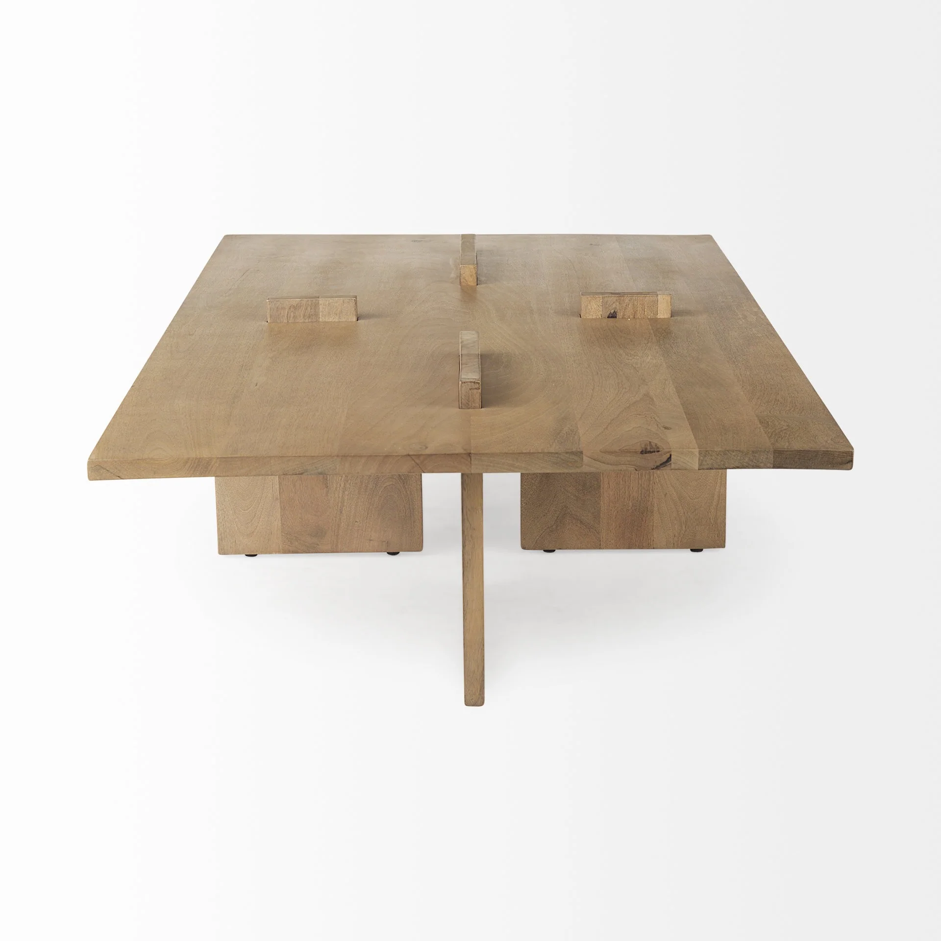 34" Natural Rectangular Coffee Table By Homeroots - Image 3