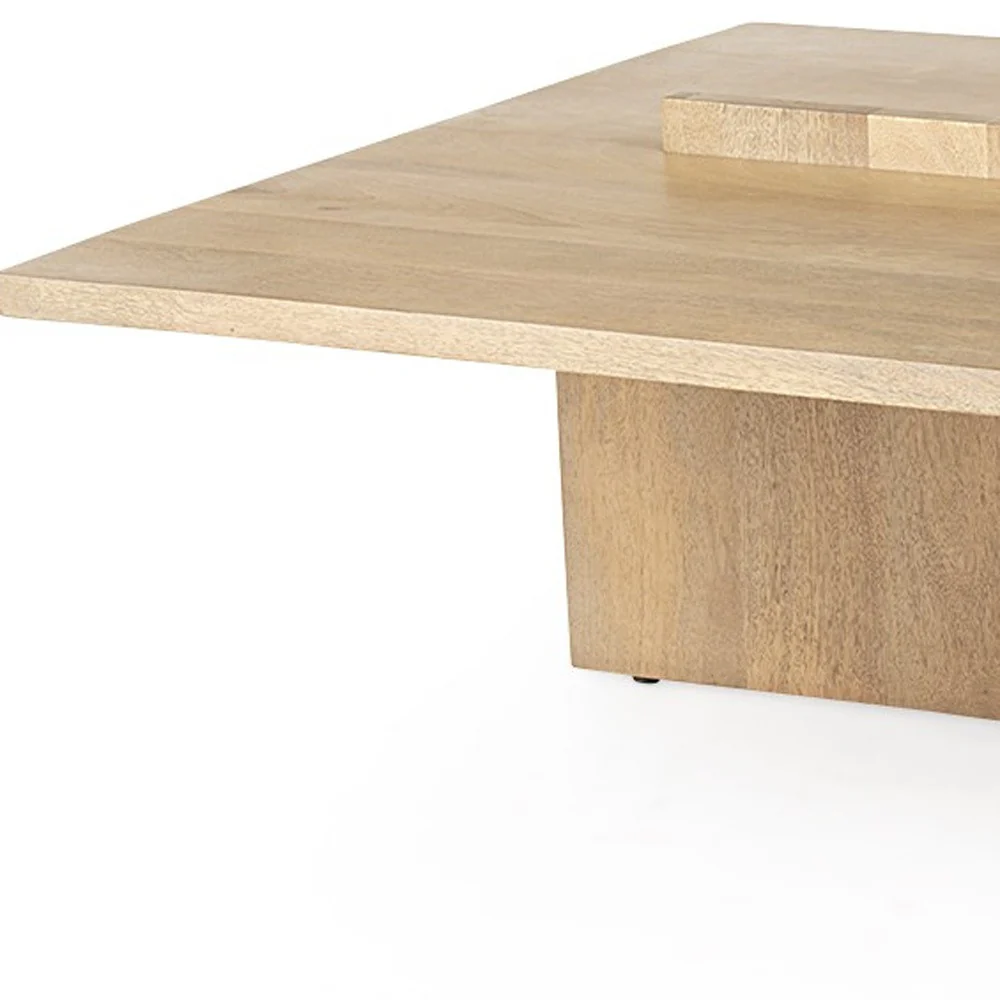 34" Natural Rectangular Coffee Table By Homeroots - Image 5