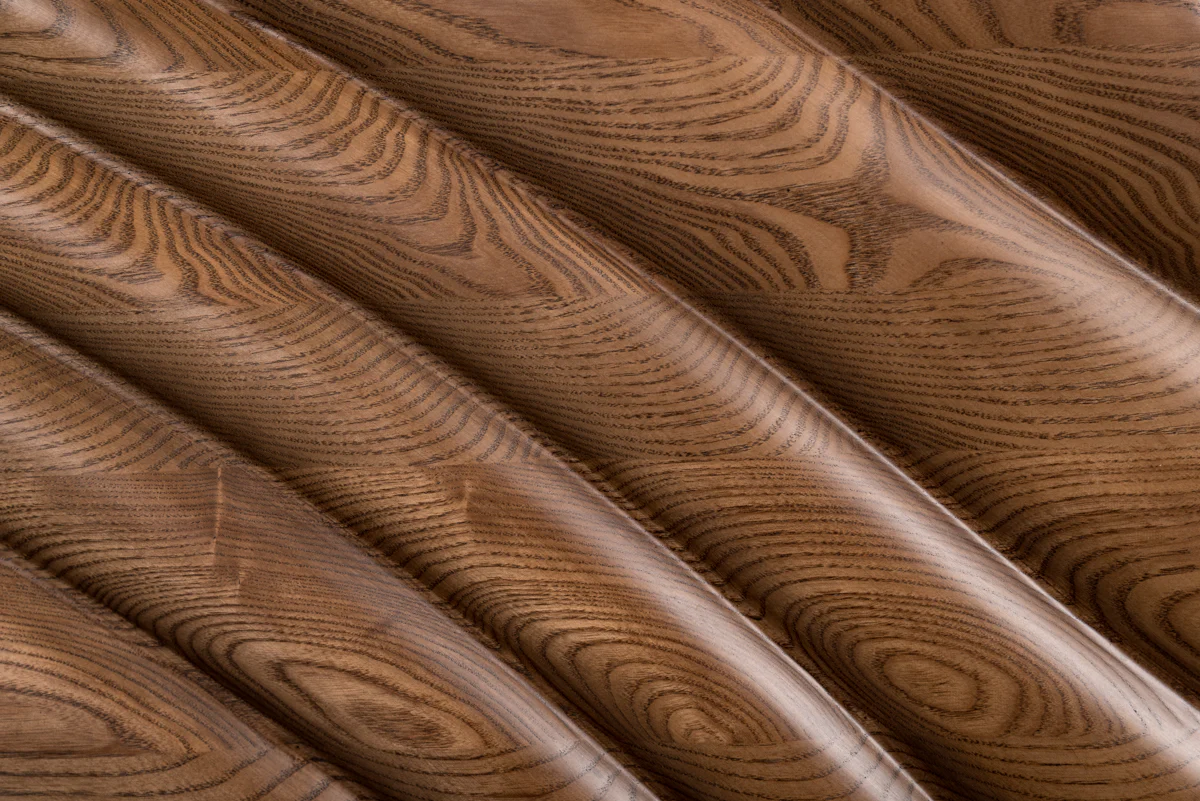 34' Walnut Wood Veneer And Steel Buffet By Homeroots - Image 5