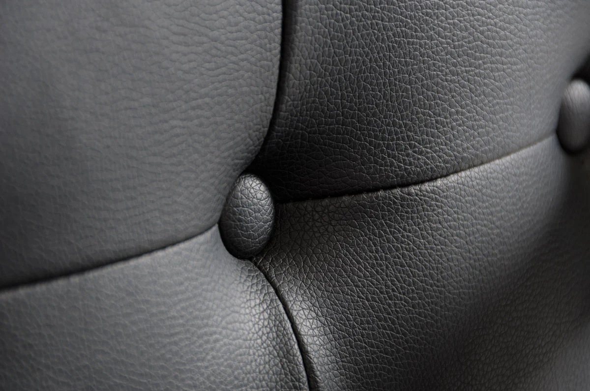 35' Black Leatherette And Stainless Steel Dining Chair By Homeroots - Image 3