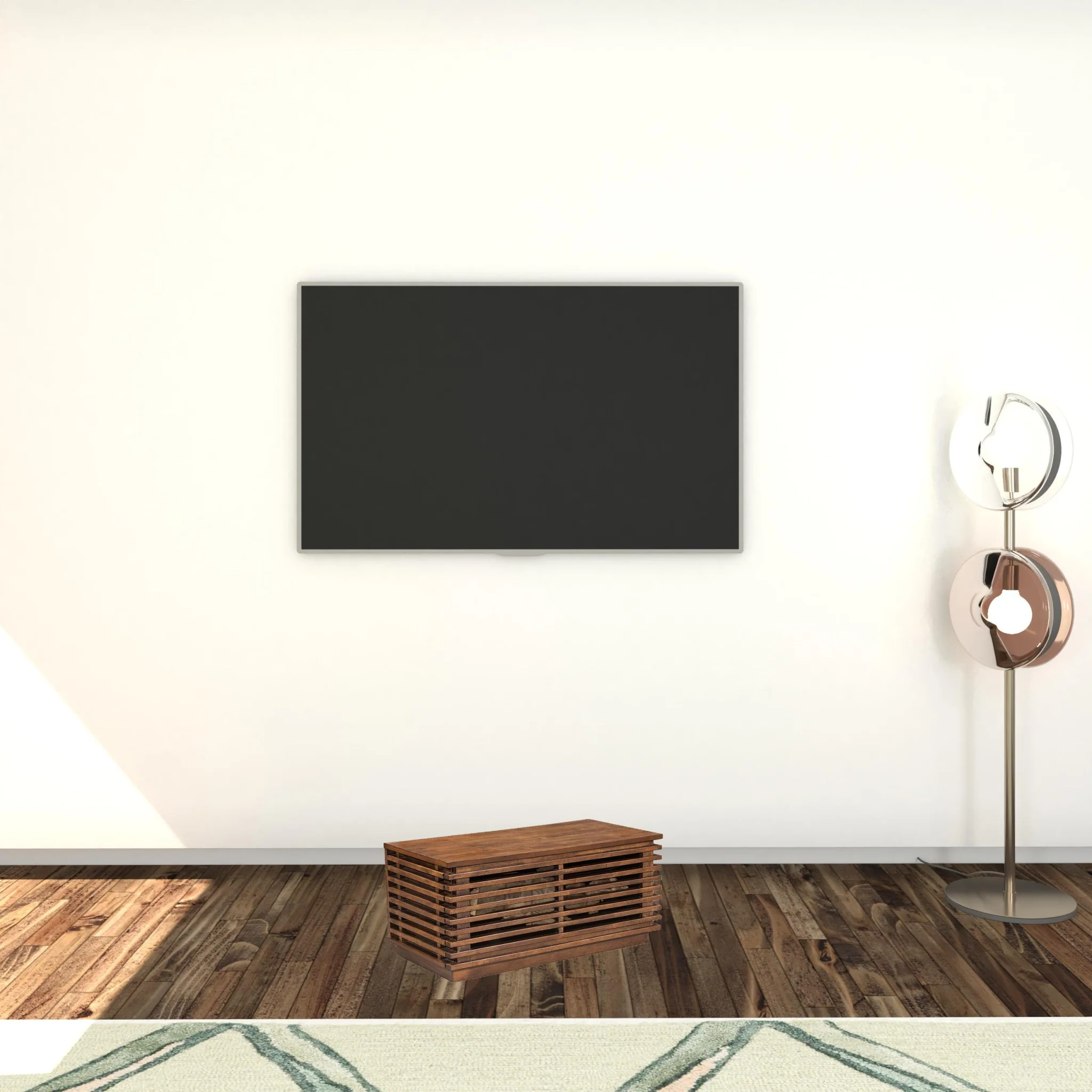 35" Walnut Mdf Cabinet_Enclosed Storage Entertainment Center By Homeroots - Image 7