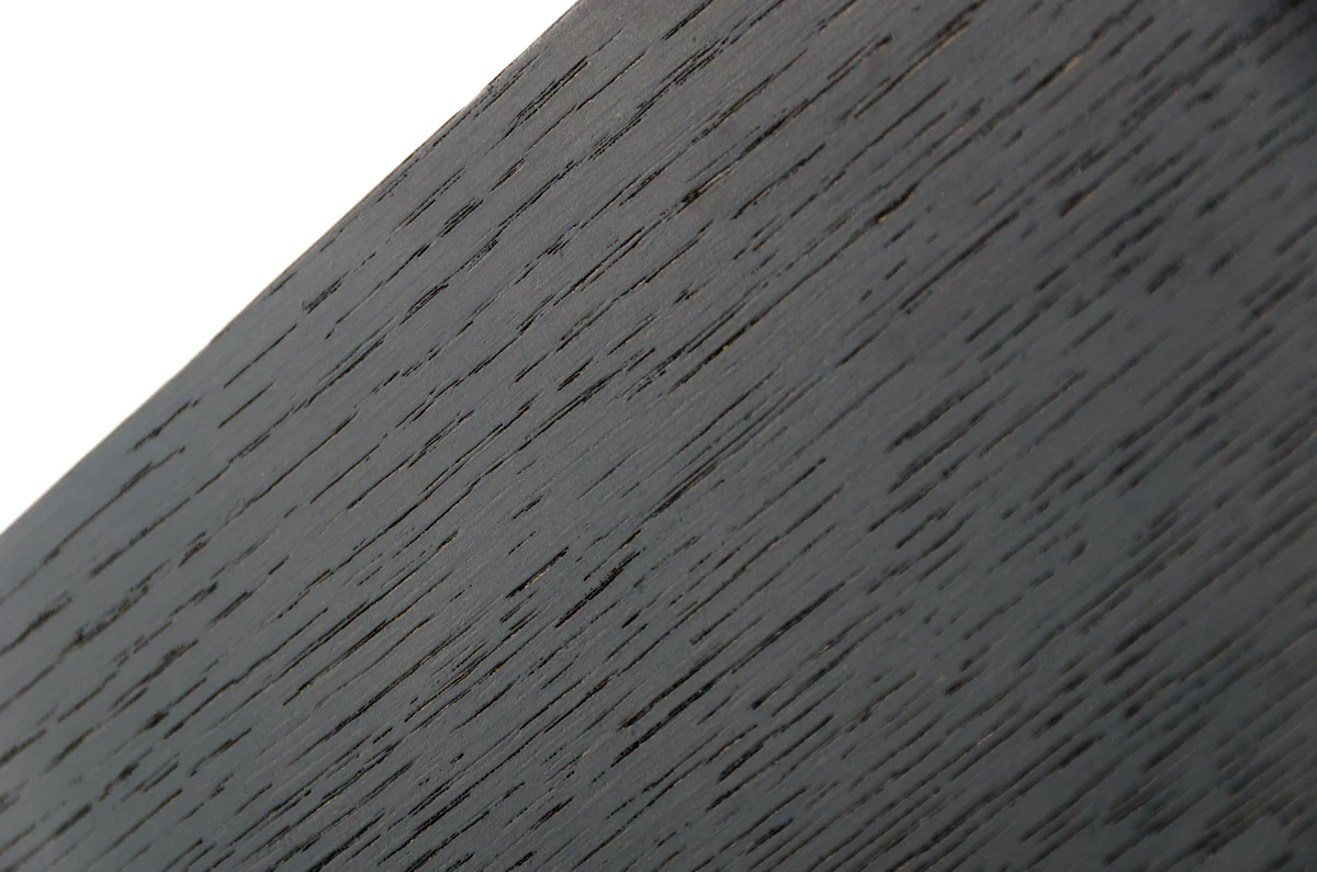 35' Wenge Veneer and Stainless Steel Bar Table By Homeroots - Image 3
