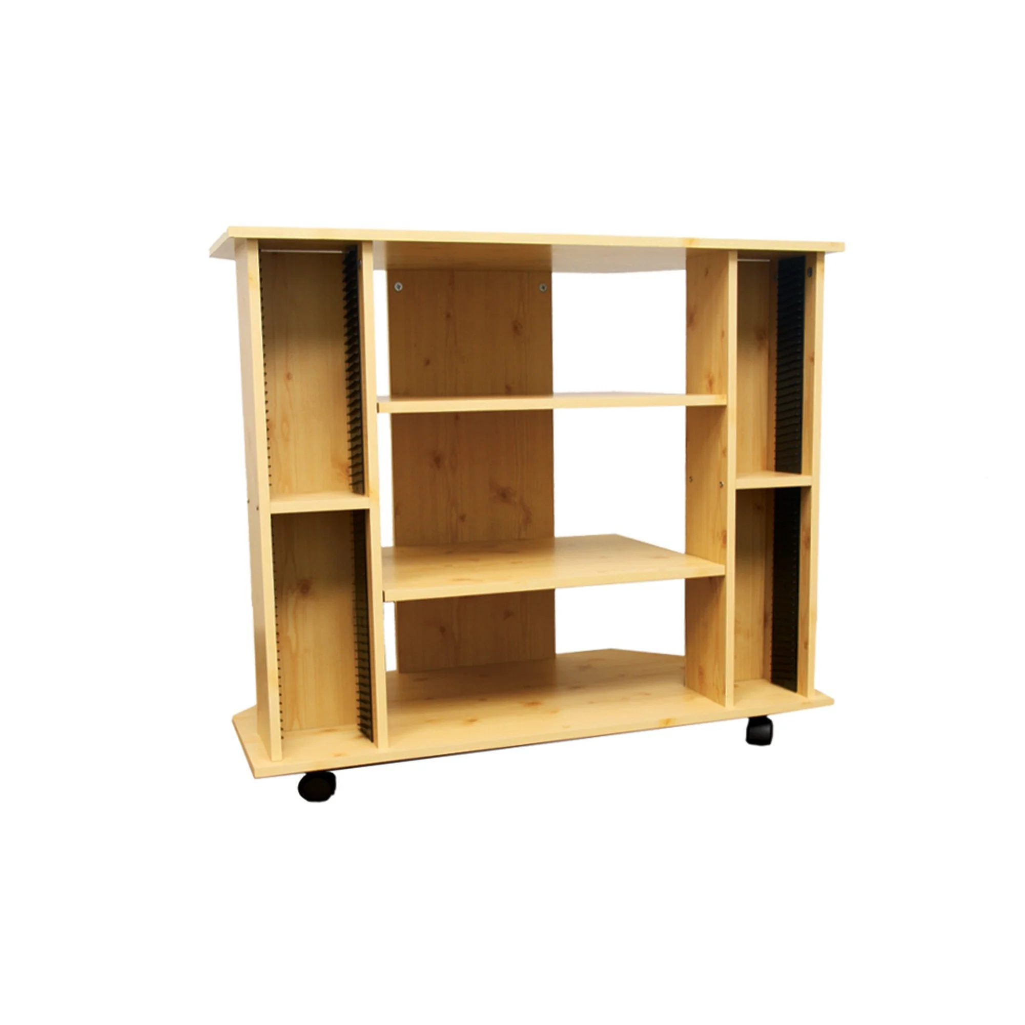 35" Wood Brown Open Shelving TV Stand By Homeroots - Image 2