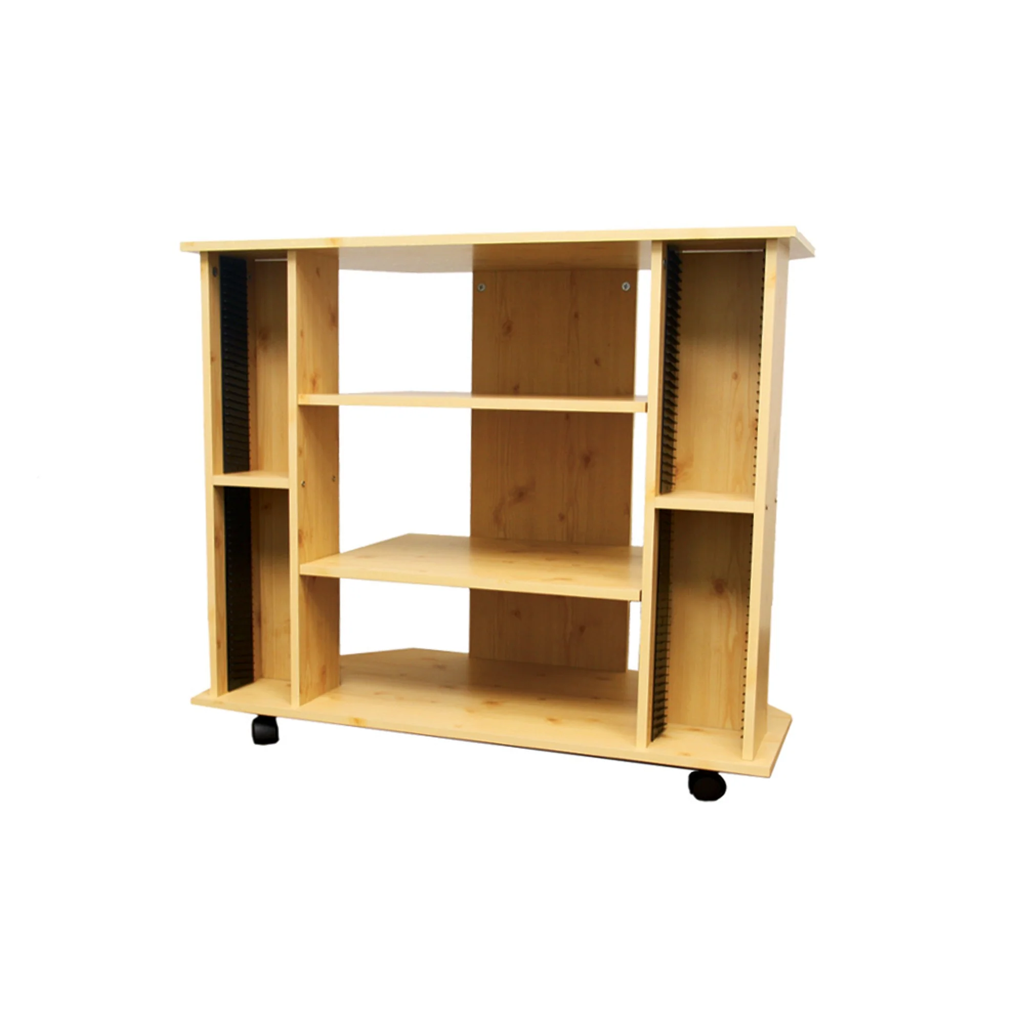 35" Wood Brown Open Shelving TV Stand By Homeroots - Image 3
