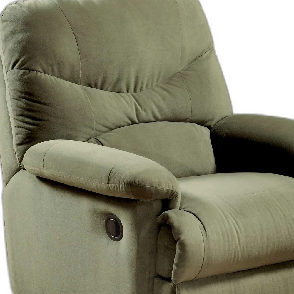 Sage Microfiber Recliner (Motion) By Homeroots - Image 5