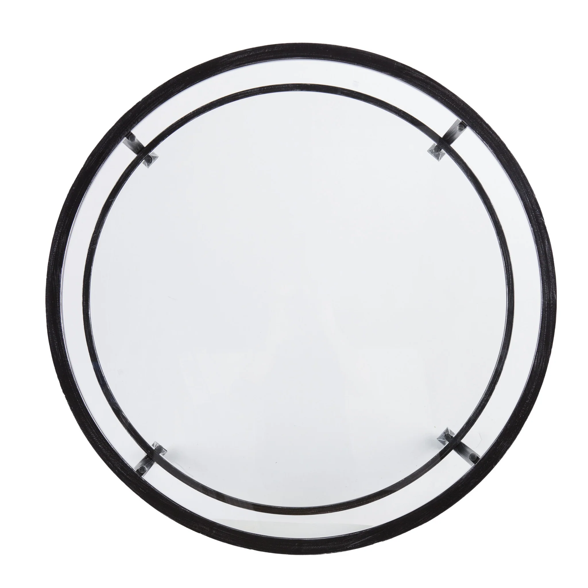36" Black Glass And Metal Round Coffee Table By Homeroots - Image 6