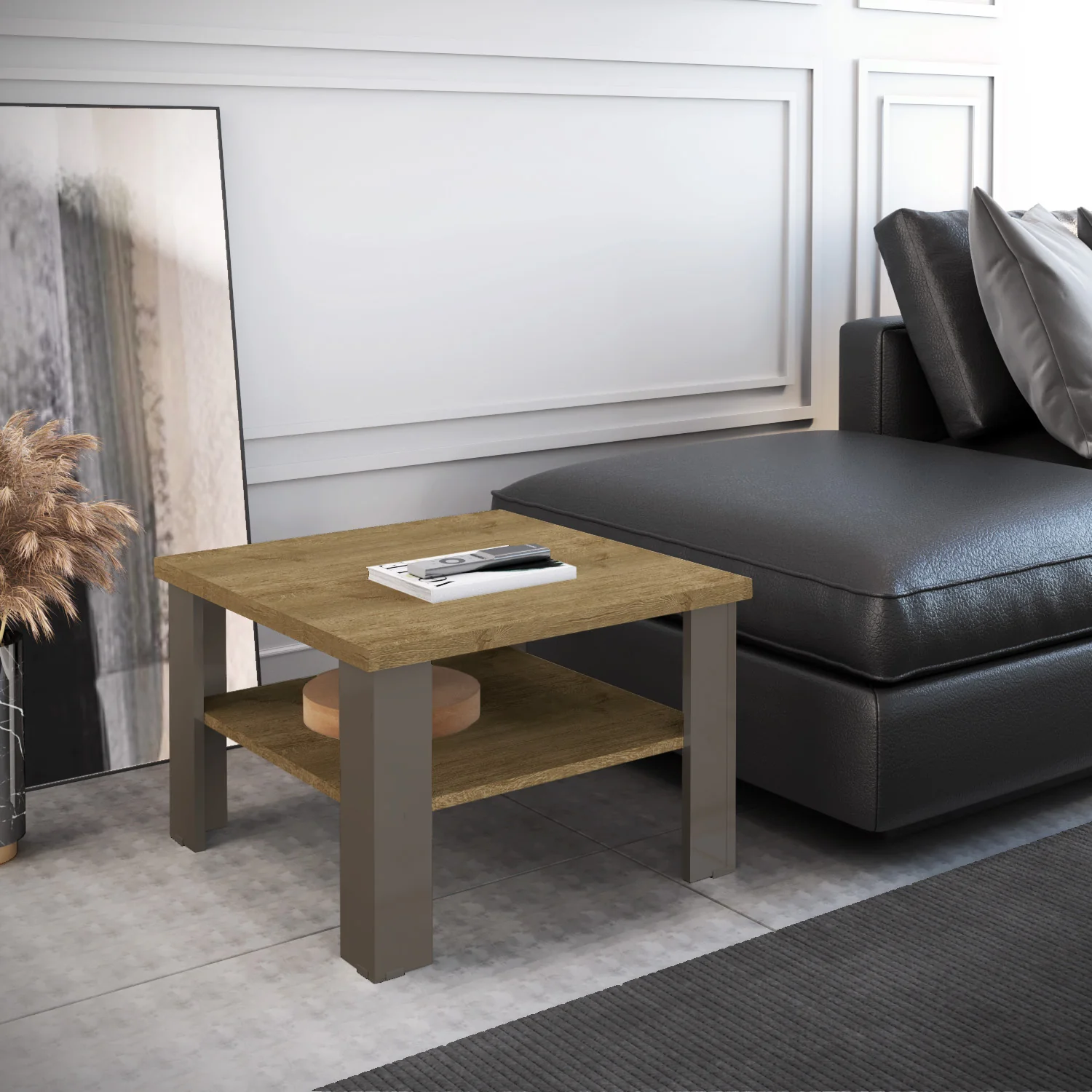 36" Brown And Natural End Table By Homeroots - Image 7
