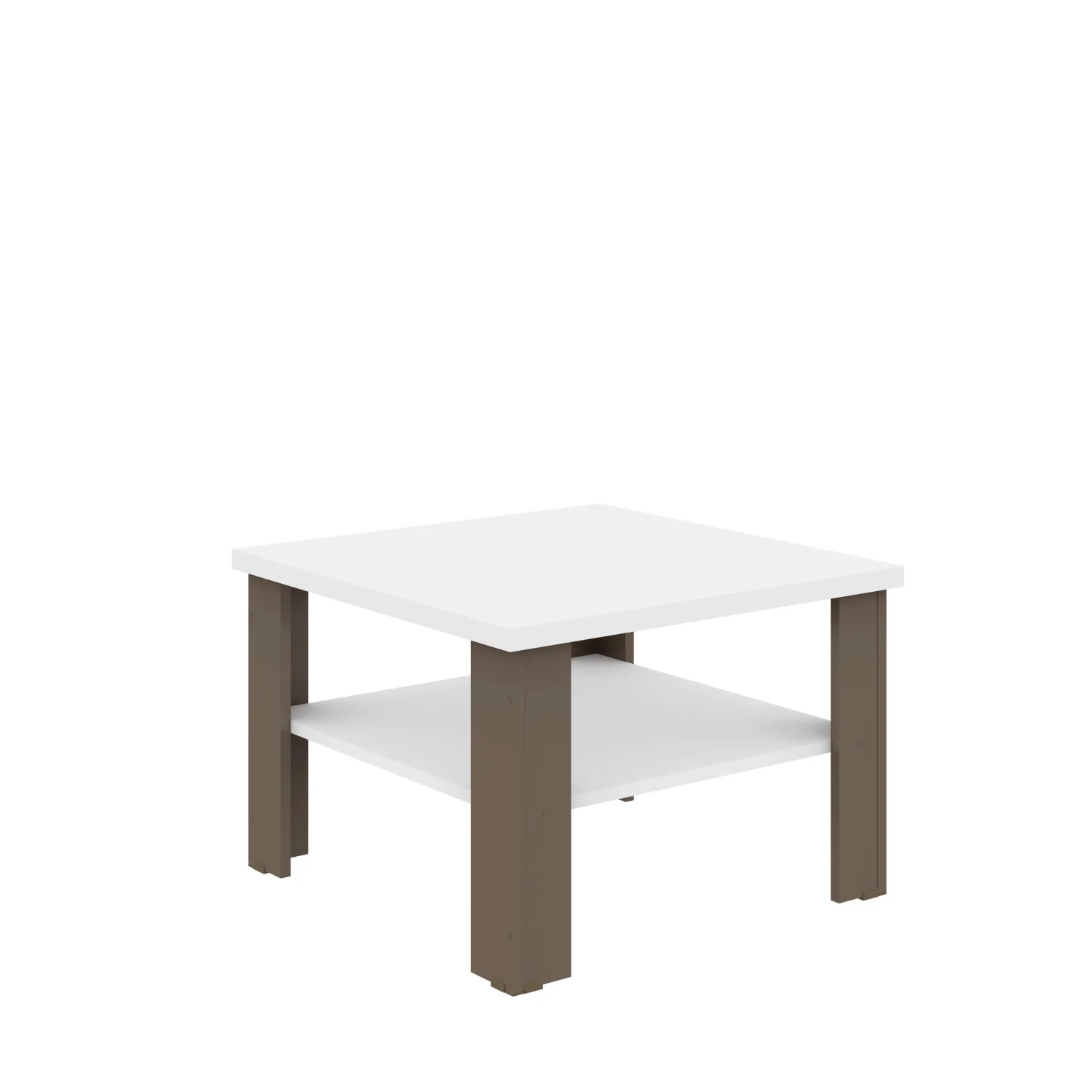 36" Brown And White End Table By Homeroots - Image 2