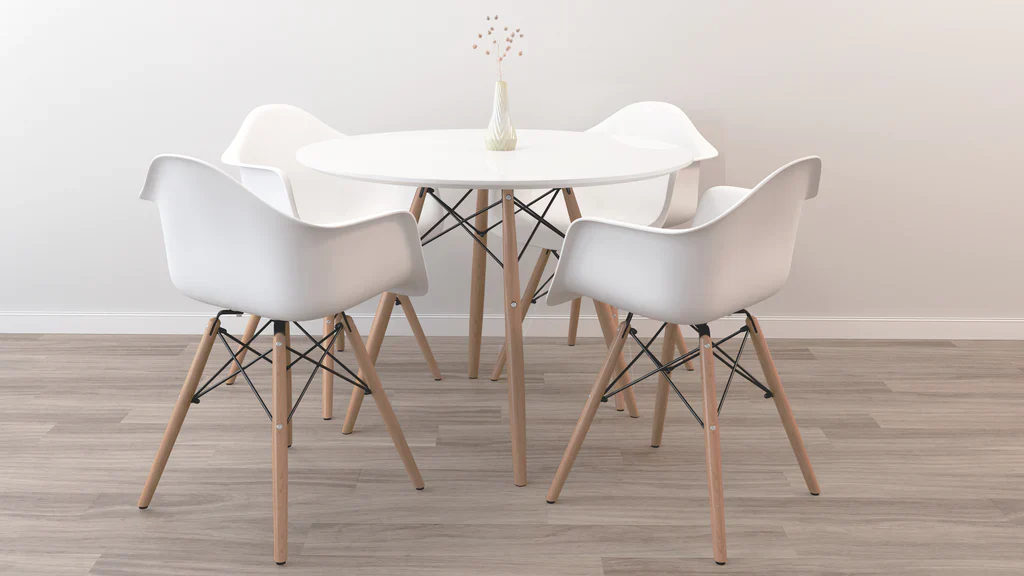 36" Round Eiffel Dining Table Set By Modholic - Image 2