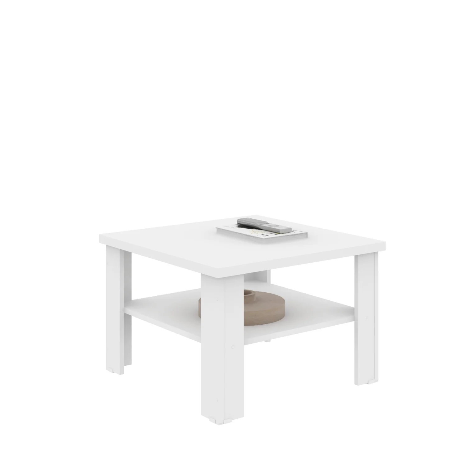 36" White End Table By Homeroots - Image 2