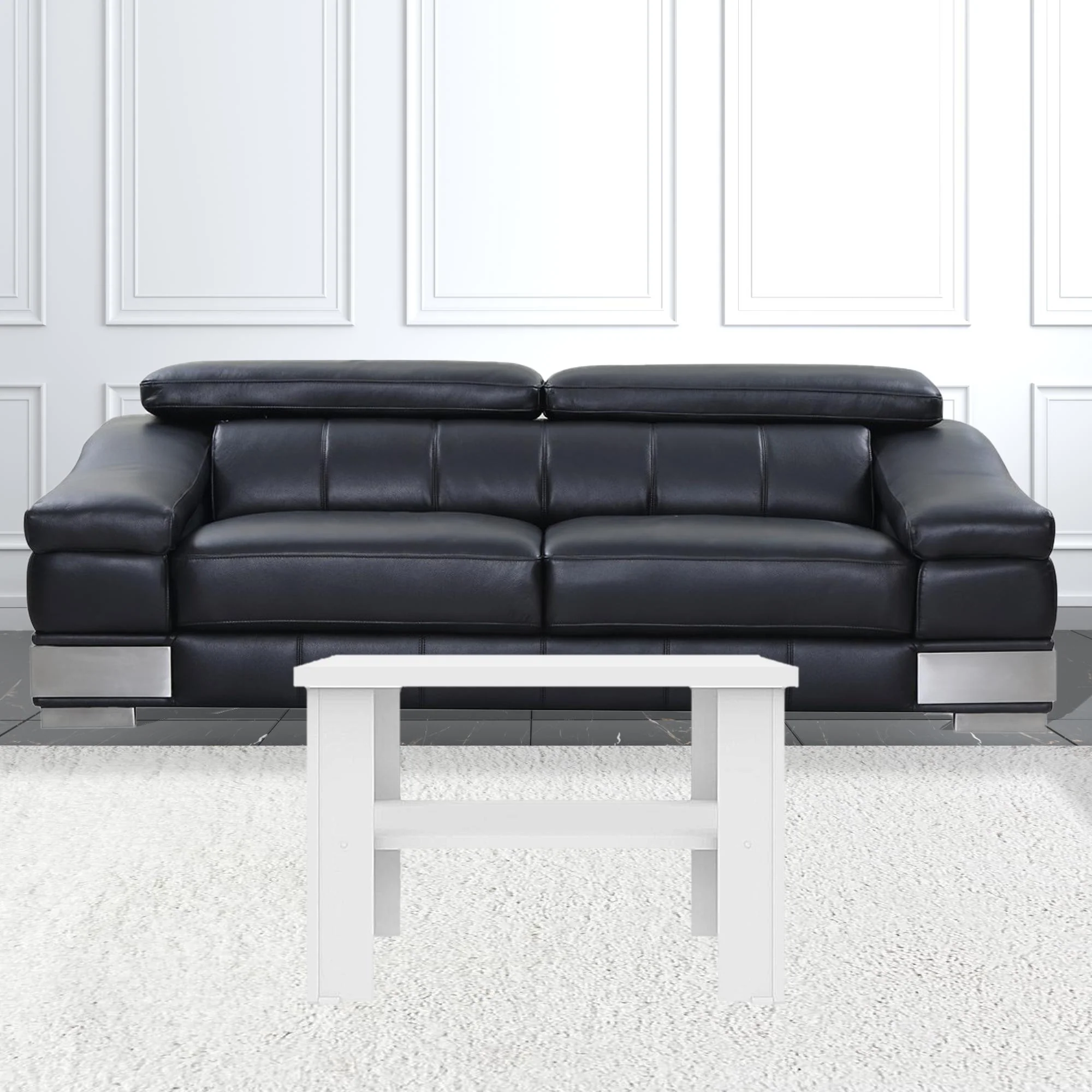 36" White End Table By Homeroots - Image 4