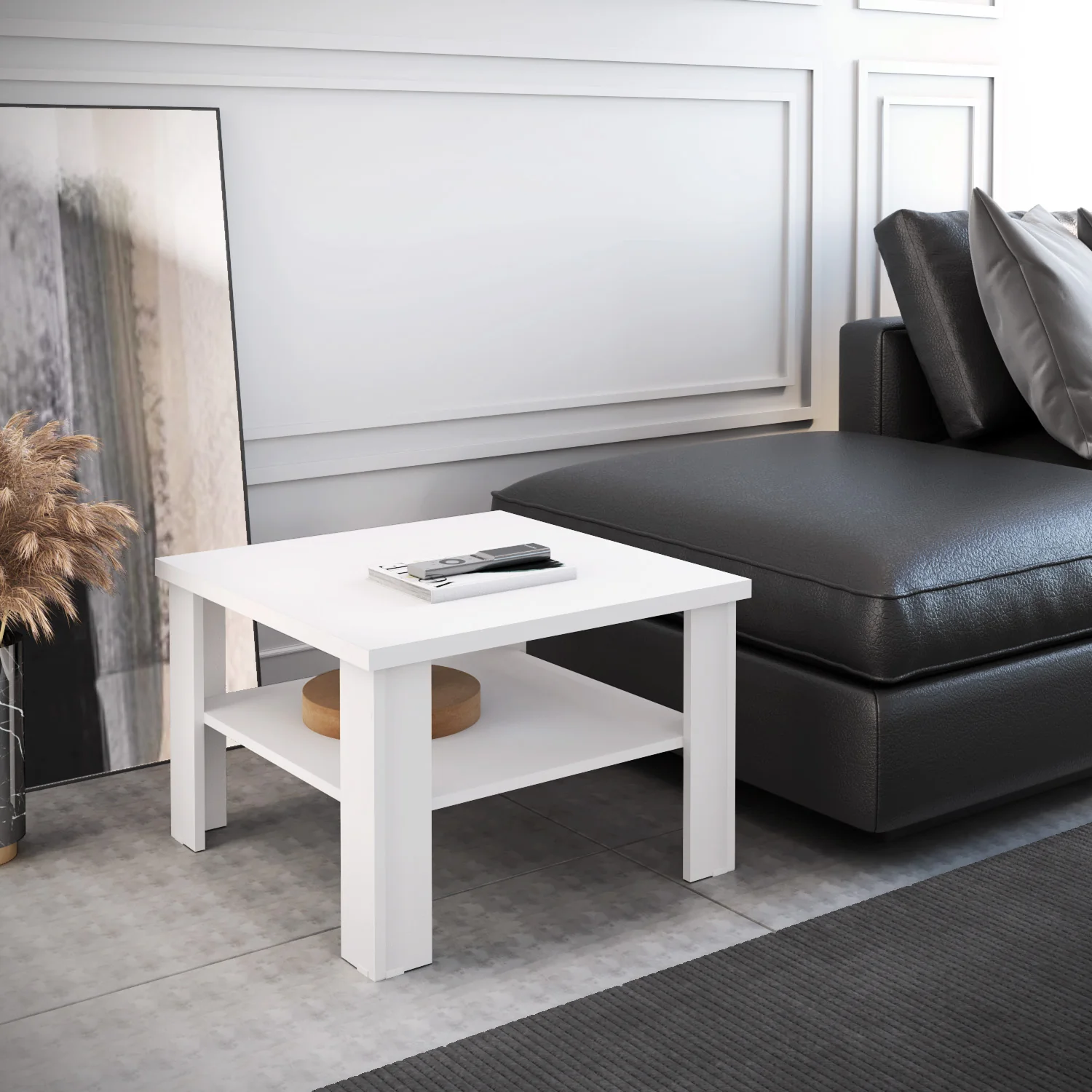 36" White End Table By Homeroots - Image 8