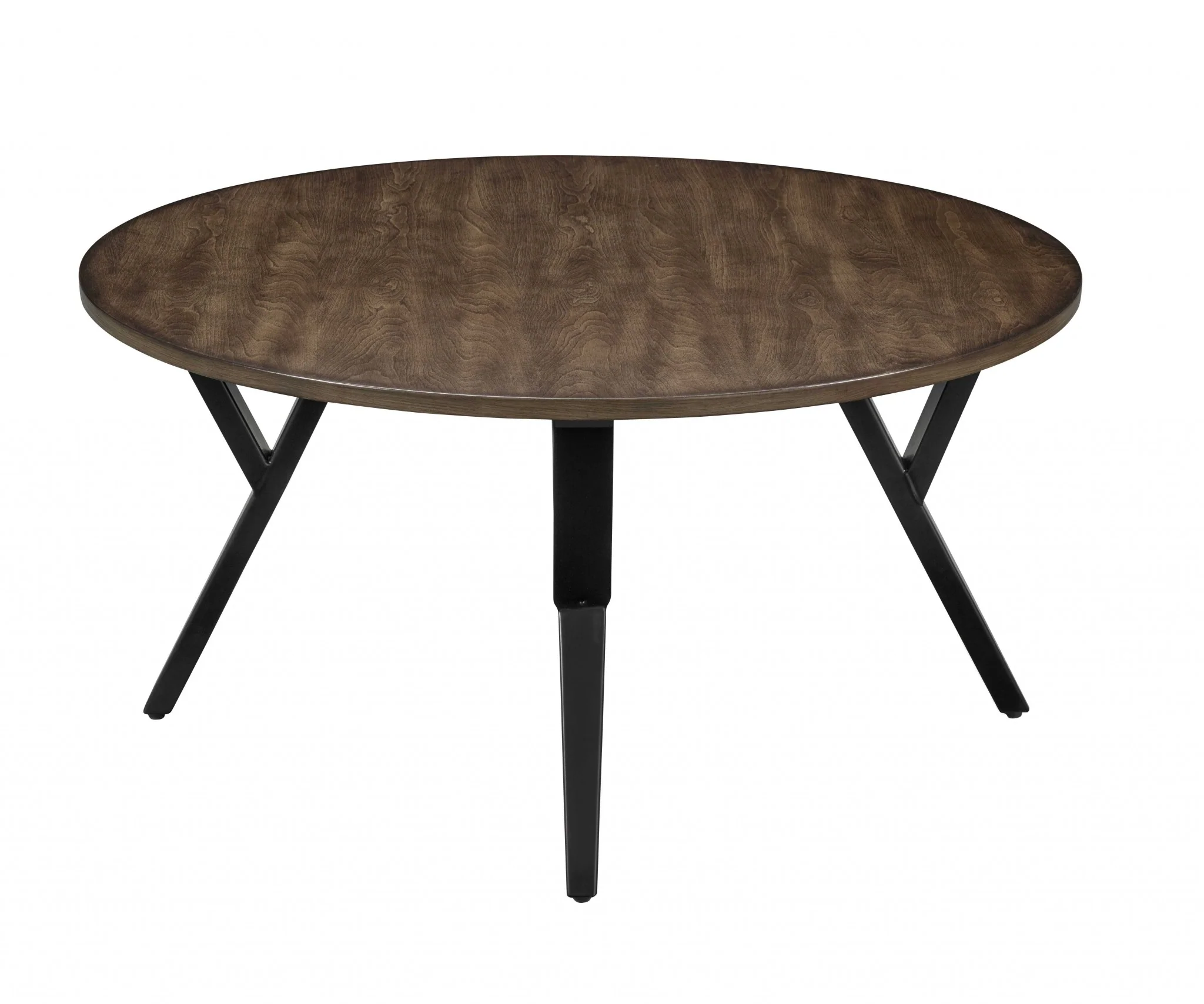 36' X 36' X 18' 3pc Oak And Black Coffee And End Table Set By Homeroots - Image 4