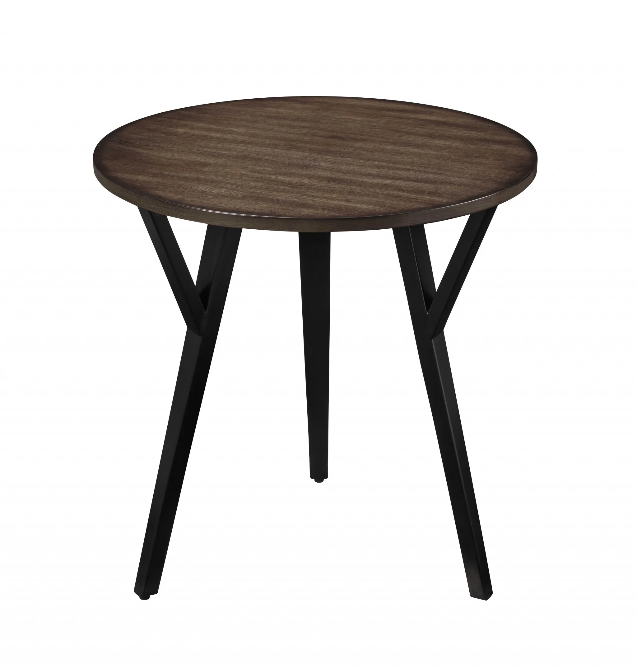 36' X 36' X 18' 3pc Oak And Black Coffee And End Table Set By Homeroots - Image 6