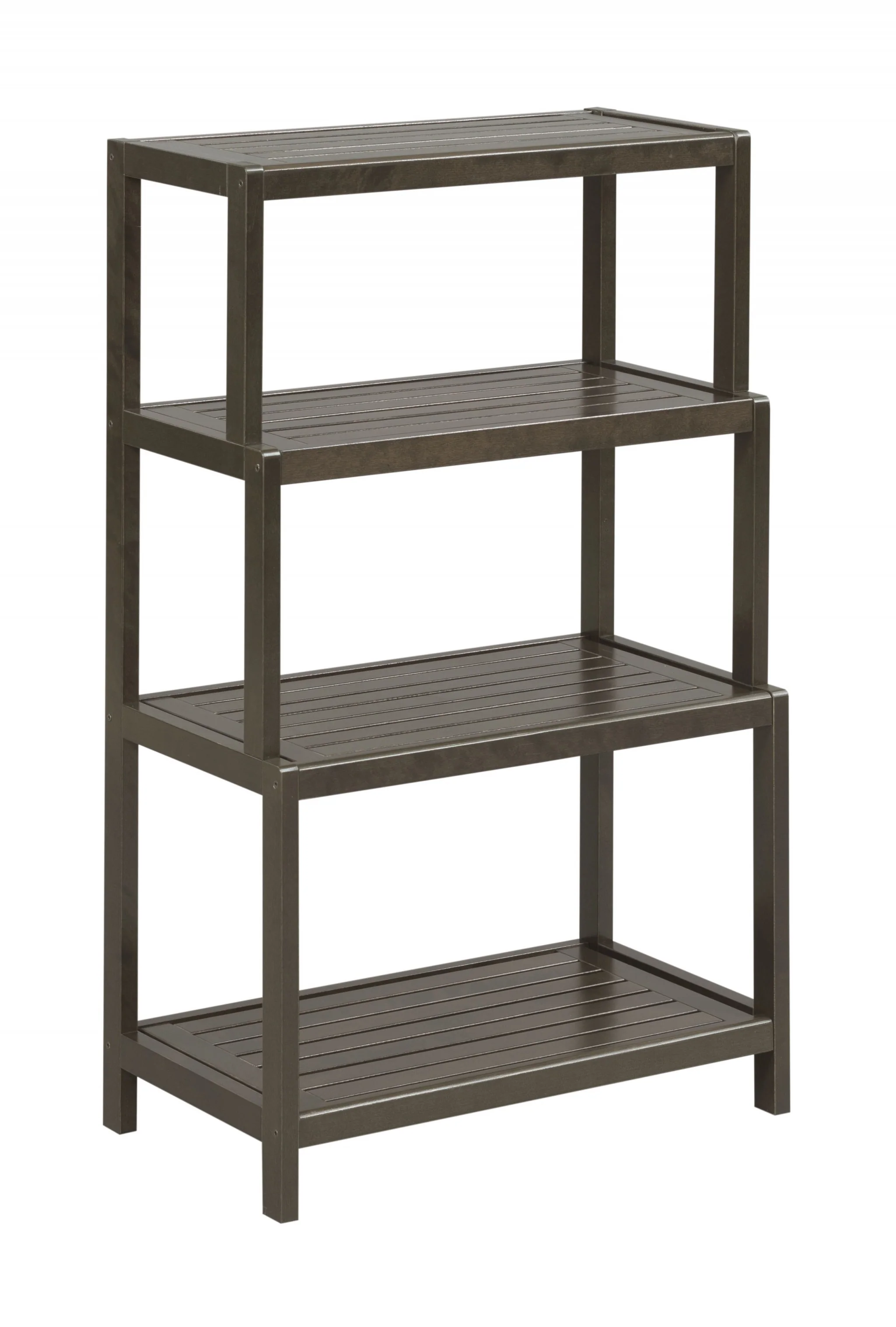 37" Bookcase with 4 Shelves in Antique Chestnut By Homeroots - Image 7