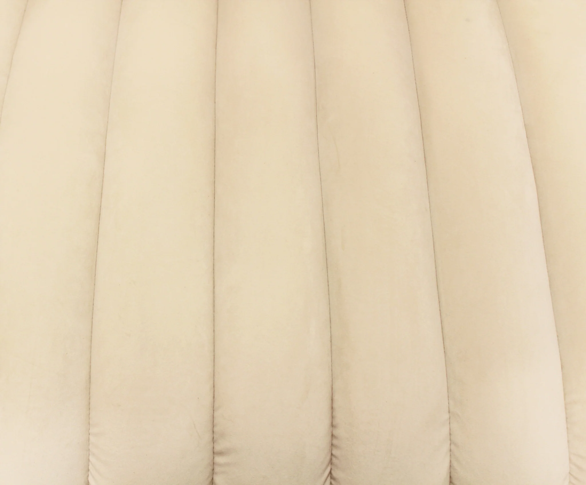 37" Ivory Velvet And Gold Solid Color Lounge Chair By Homeroots - Image 9