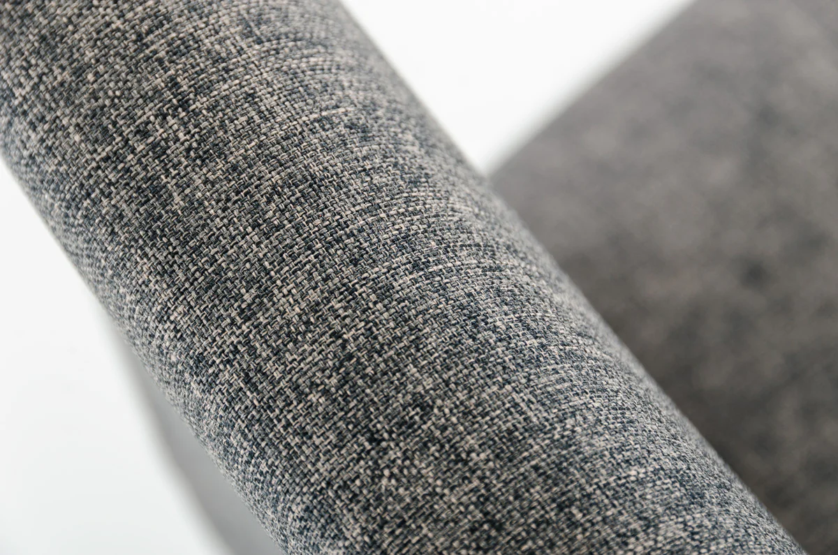38' Grey Fabric And Metal Bar Stool By Homeroots - Image 4