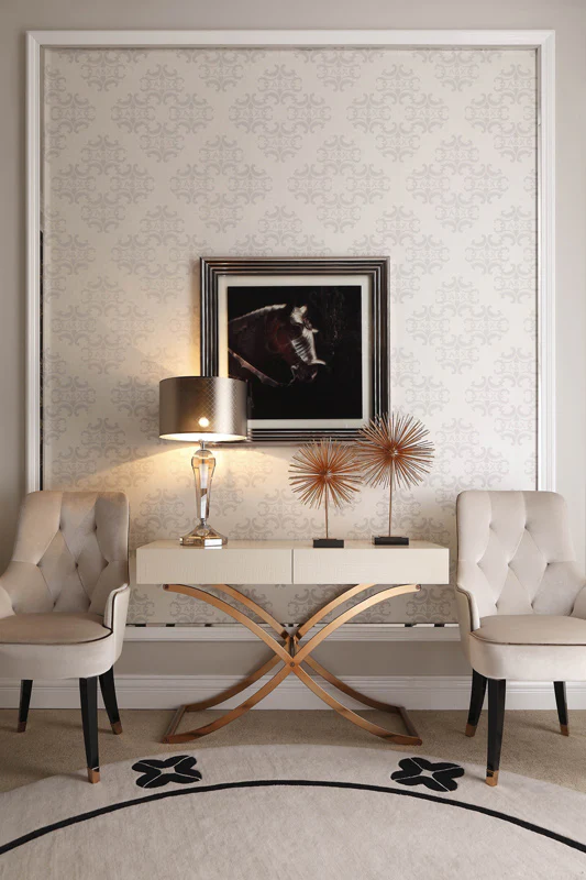 38' White Velvet Fabric Dining Chair By Homeroots - Image 4
