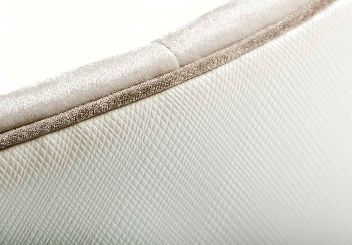 38' White Velvet Fabric Dining Chair By Homeroots - Image 5