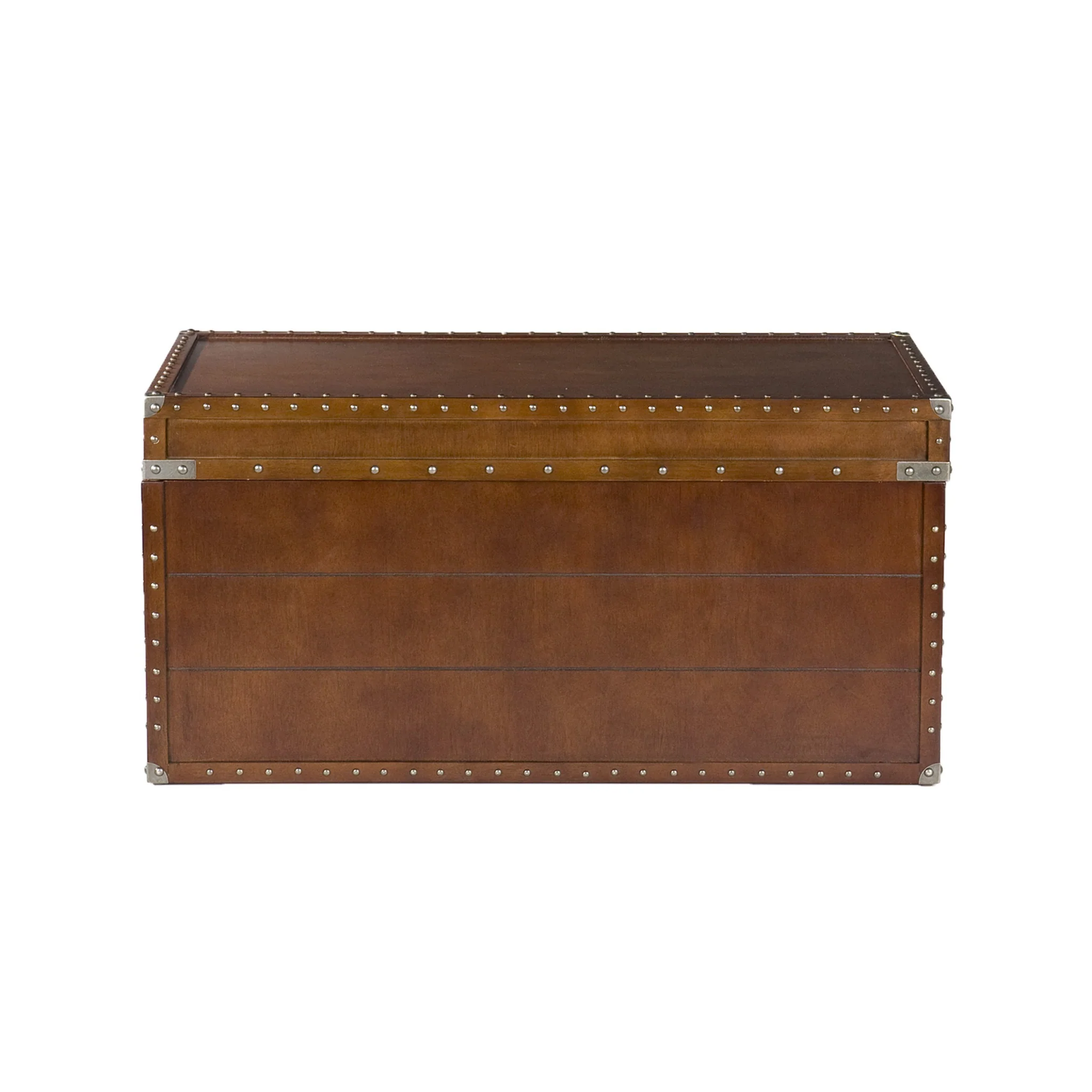 39" Brown Manufactured Wood And Metal Rectangular Coffee Table By Homeroots - 402161 - Image 3