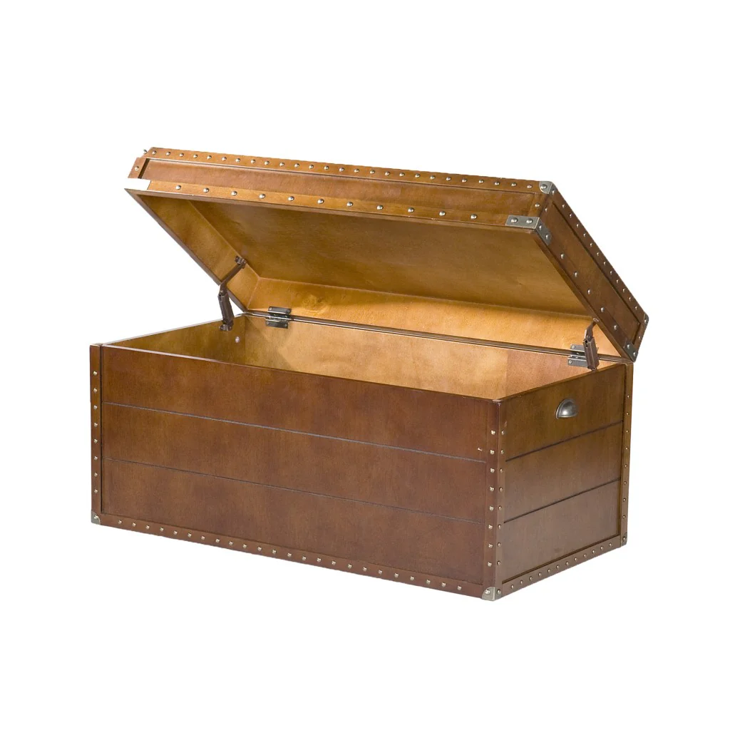 39" Brown Manufactured Wood And Metal Rectangular Coffee Table By Homeroots - 402161 - Image 9