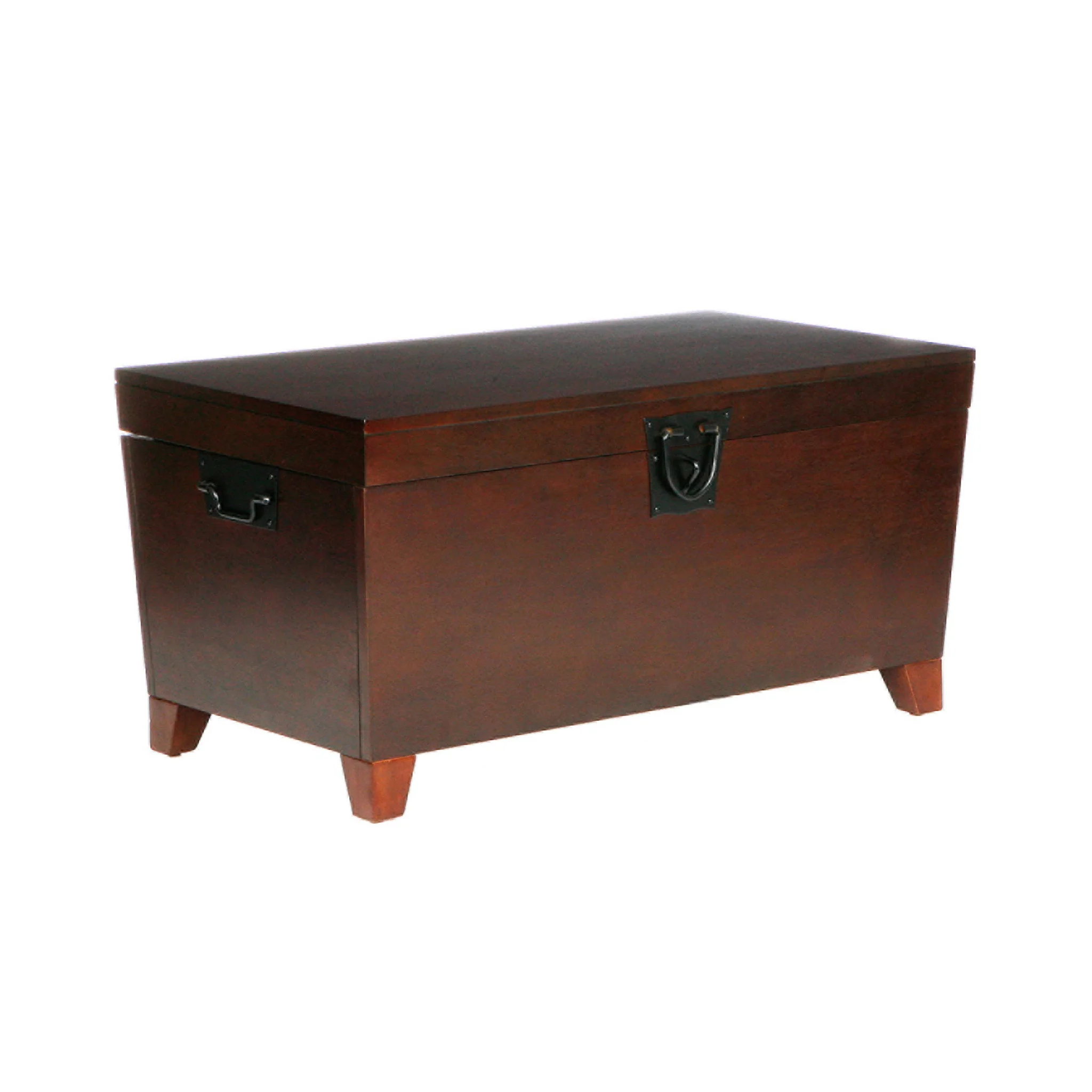 39" Brown Manufactured Wood And Metal Rectangular Coffee Table By Homeroots - 402162 - Image 4