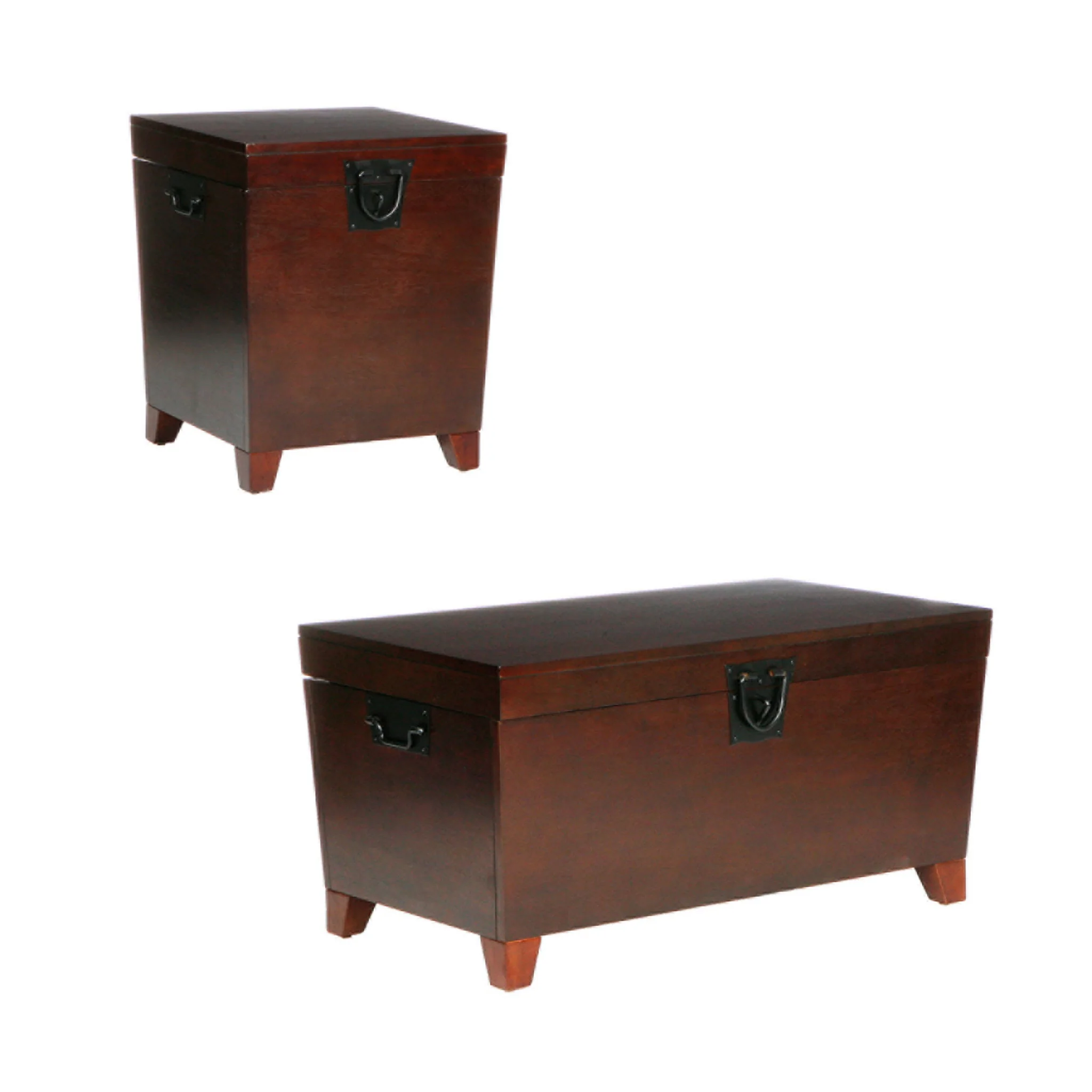 39" Brown Manufactured Wood And Metal Rectangular Coffee Table By Homeroots - 402162 - Image 9