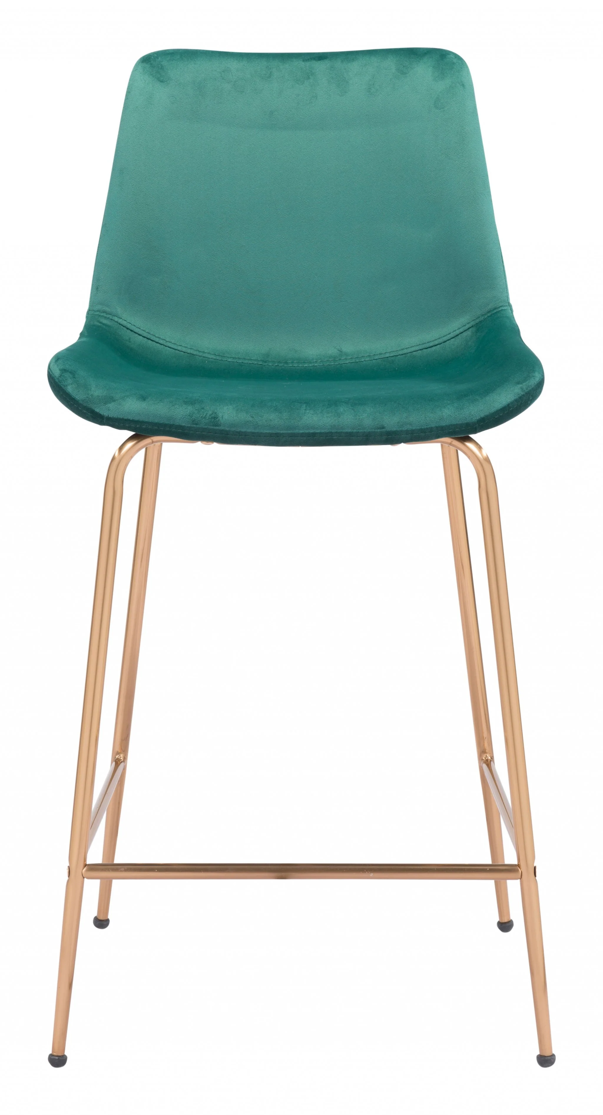 39" Green Steel Low Back Chair With Footrest By Homeroots - Image 4