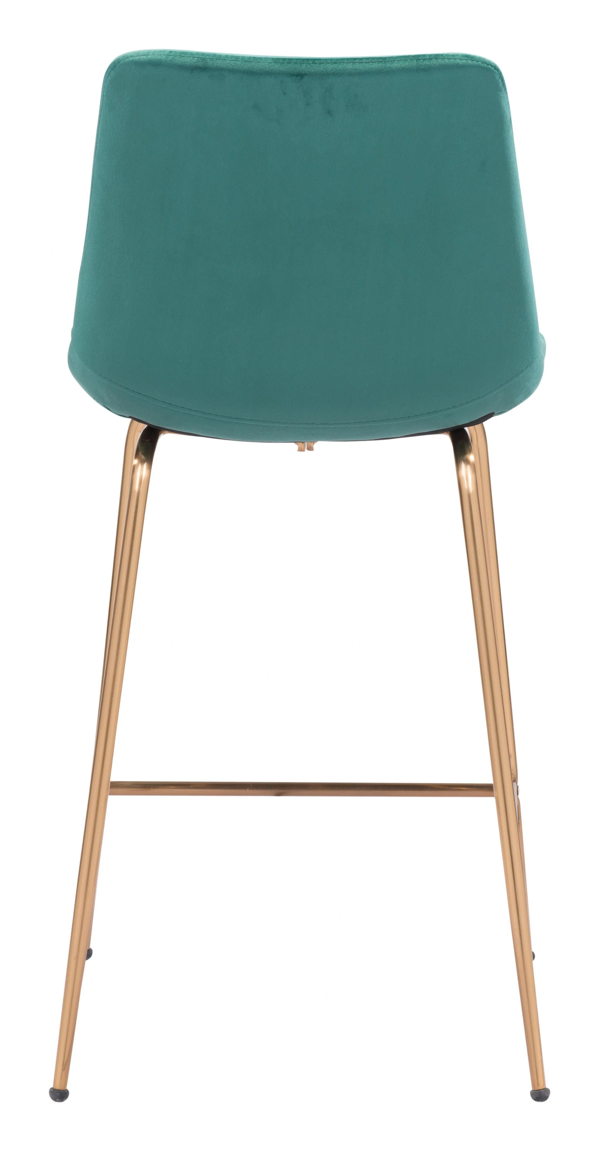 39" Green Steel Low Back Chair With Footrest By Homeroots - Image 5