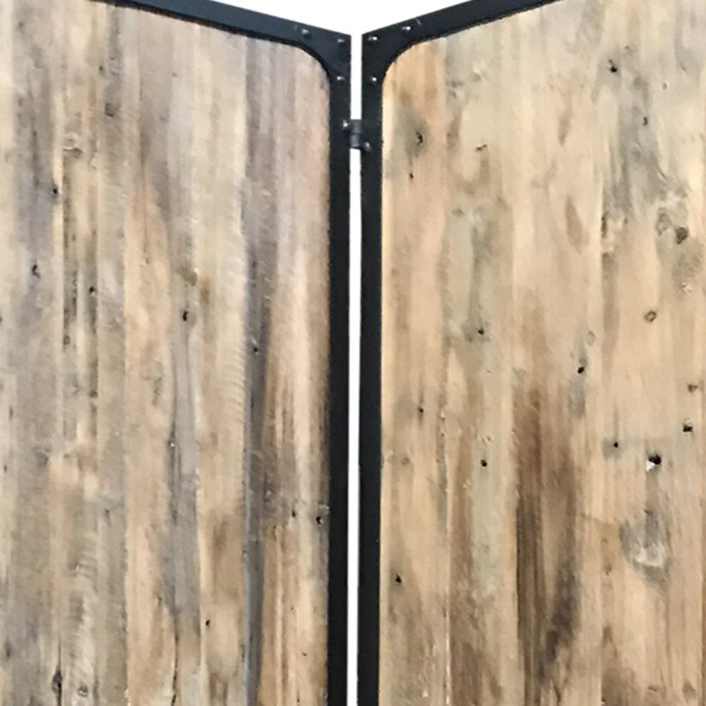 4 Panel Brown Room Divider By Homeroots - Image 6
