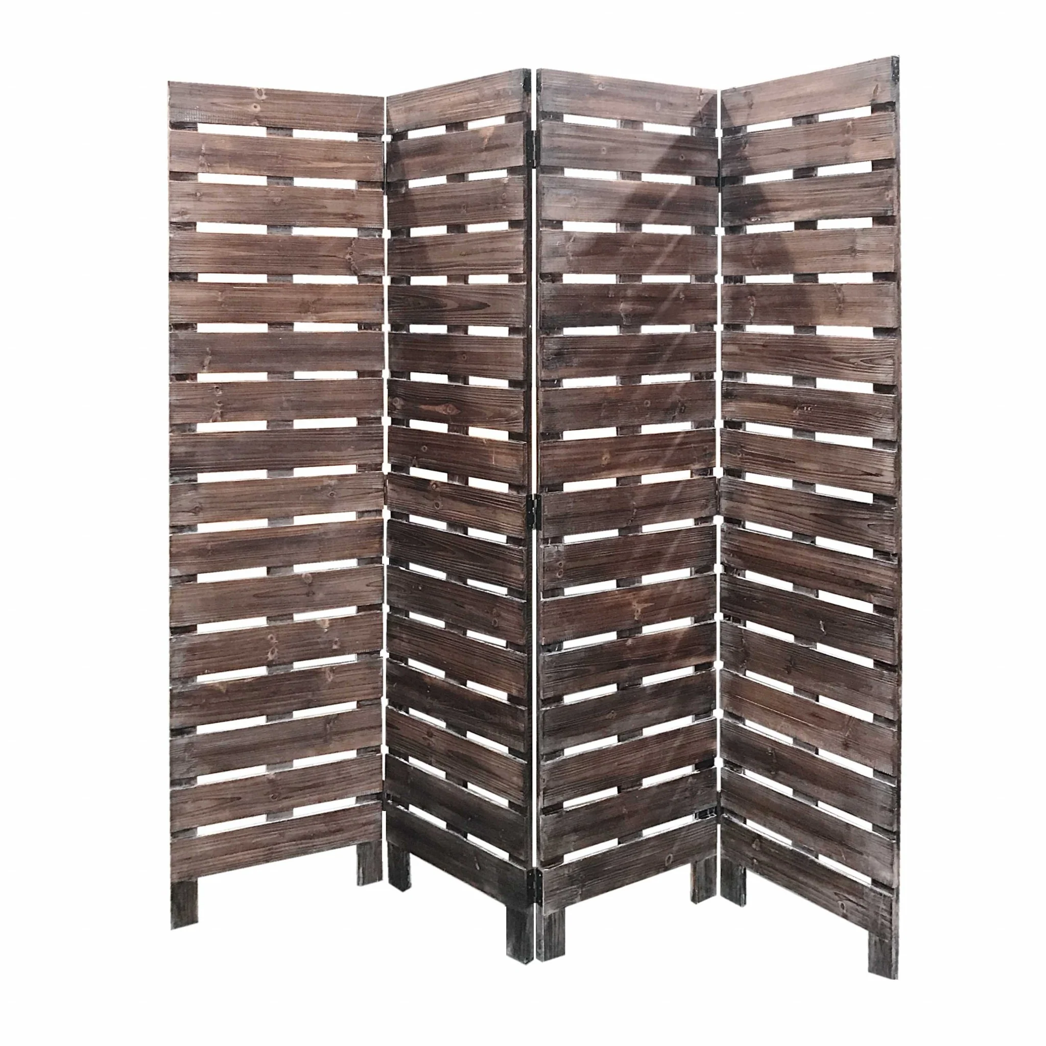 4 Panel Silver Room Divider By Homeroots - Image 2