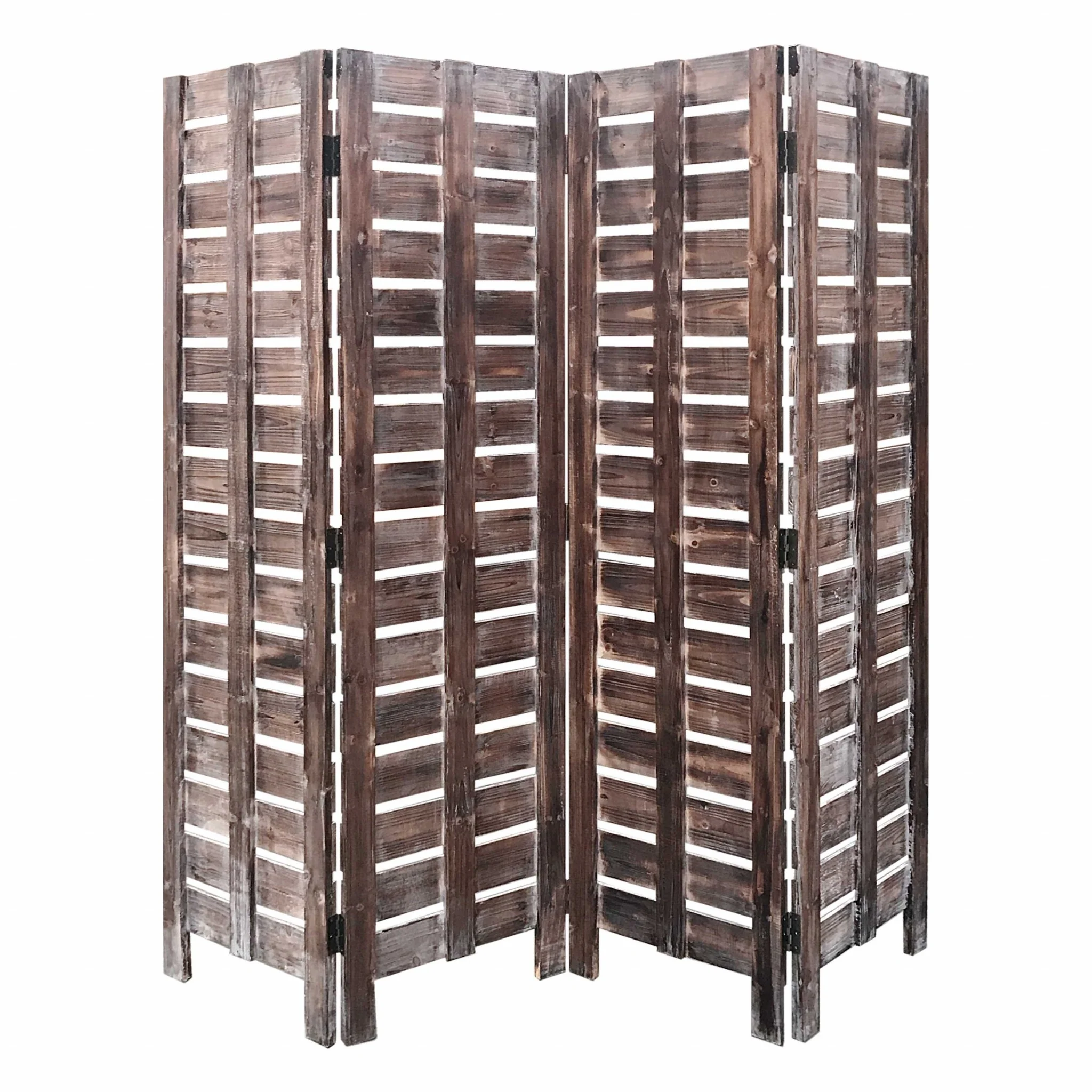 4 Panel Silver Room Divider By Homeroots - Image 3