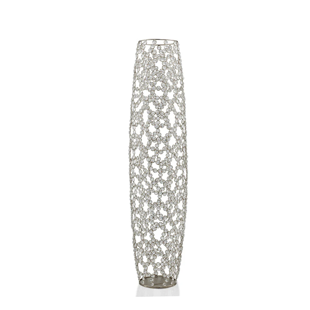 40" Bling Faux Crystal Abstract Twigs Barrel Floor Vase By Homeroots - Image 3