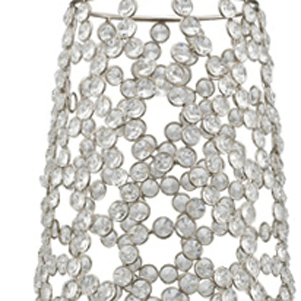 40" Bling Faux Crystal Abstract Twigs Barrel Floor Vase By Homeroots - Image 4